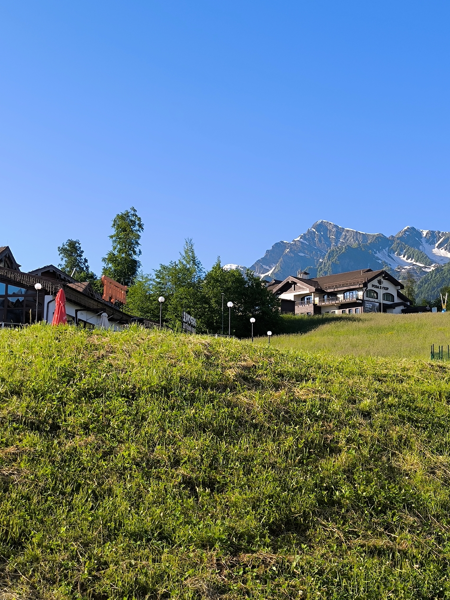 Summer morning in the Sochi mountain resort zone