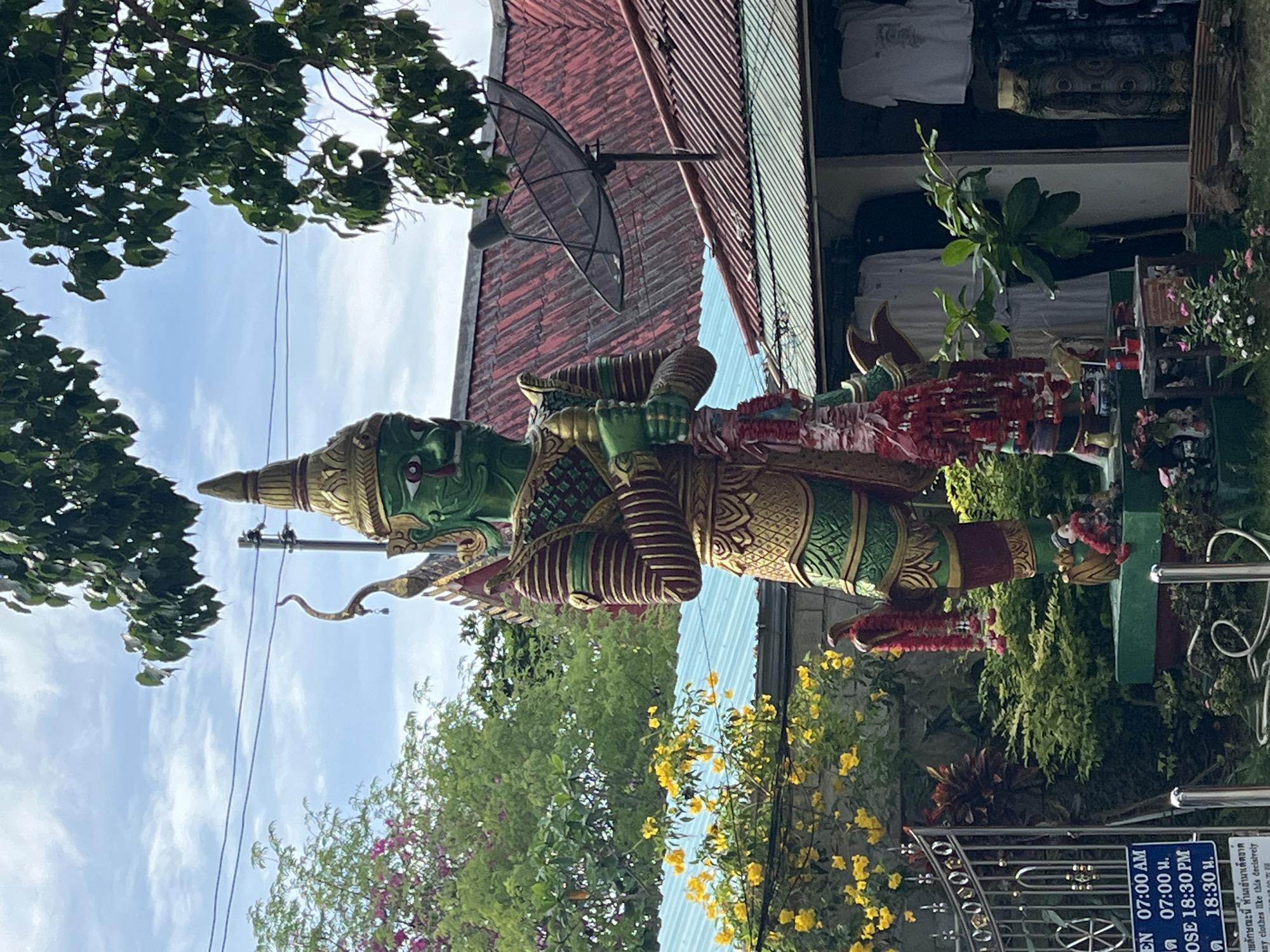 Temple visit documented at Big Buddha complex in Thailand