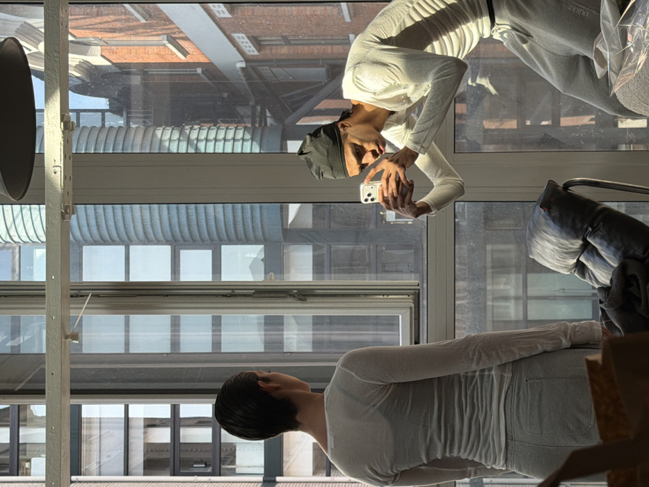 Young man dances in Saint-Denis apartment during morning hours