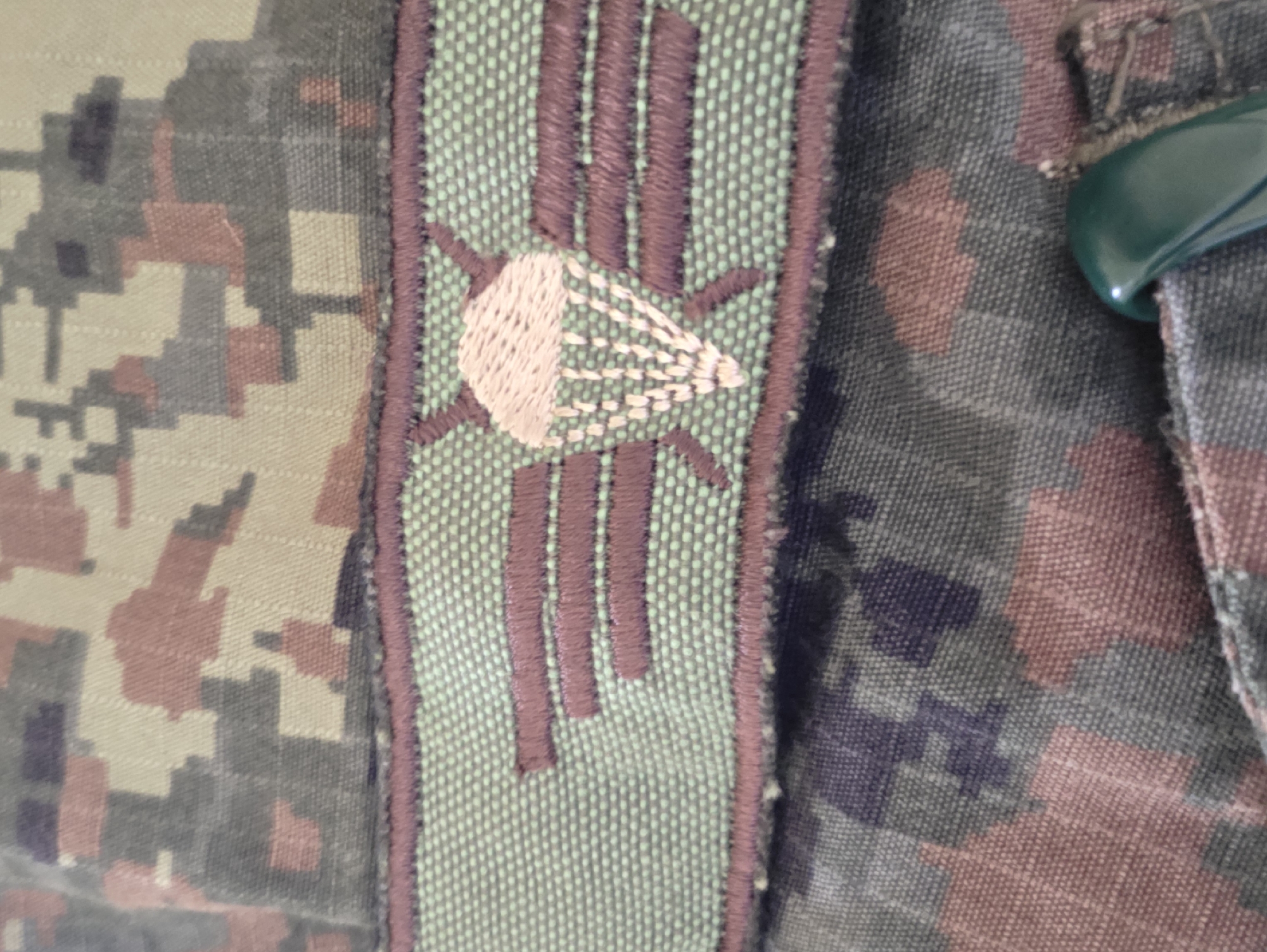 Military camouflage clothing photographed in Plovdiv, Bulgaria