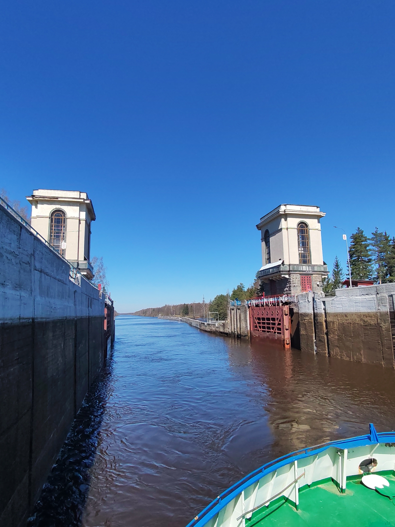 Canal journey documented through lock systems and waterway infrastructure