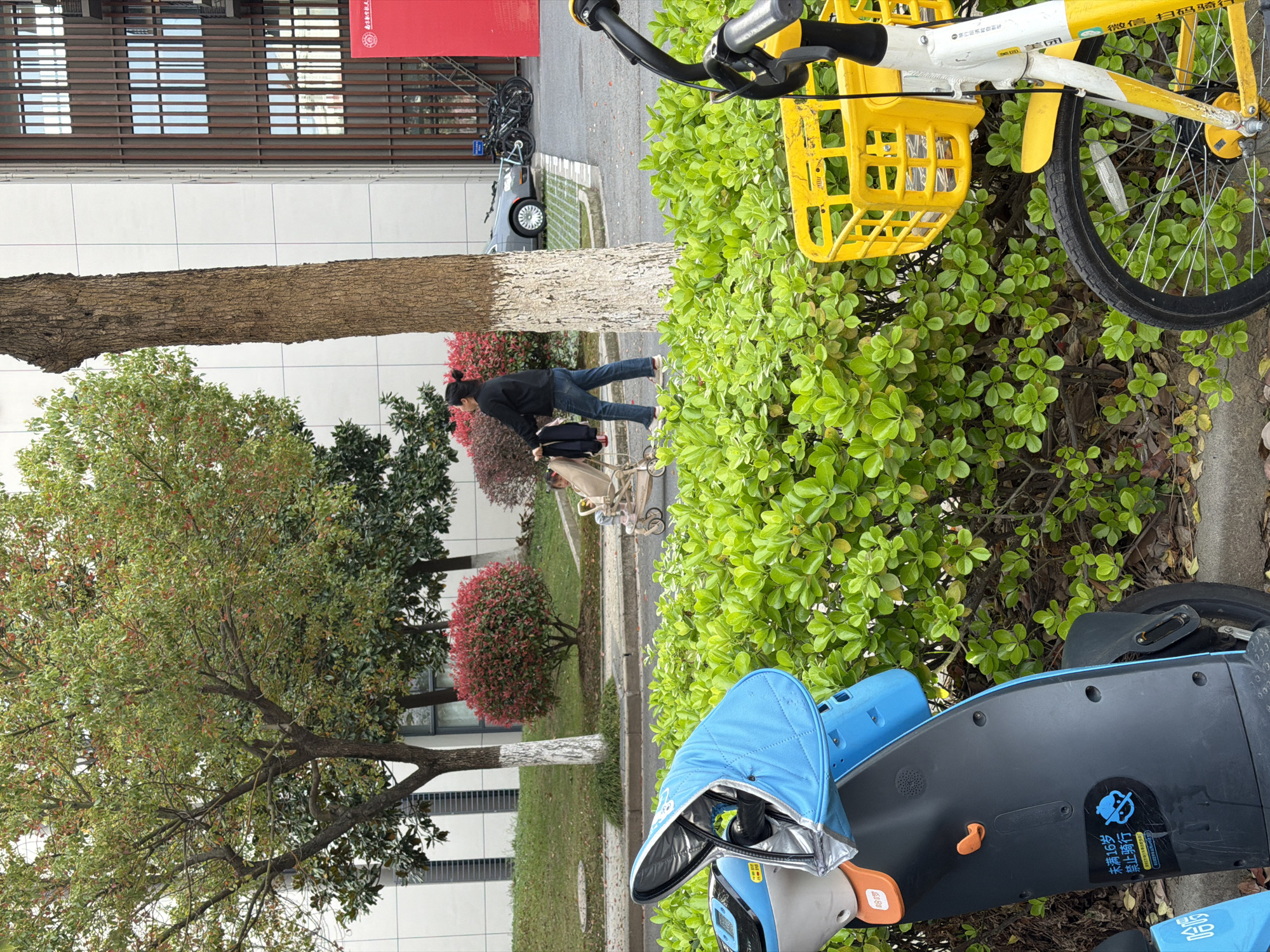 Morning urban scenes documented in Jiangning District, China