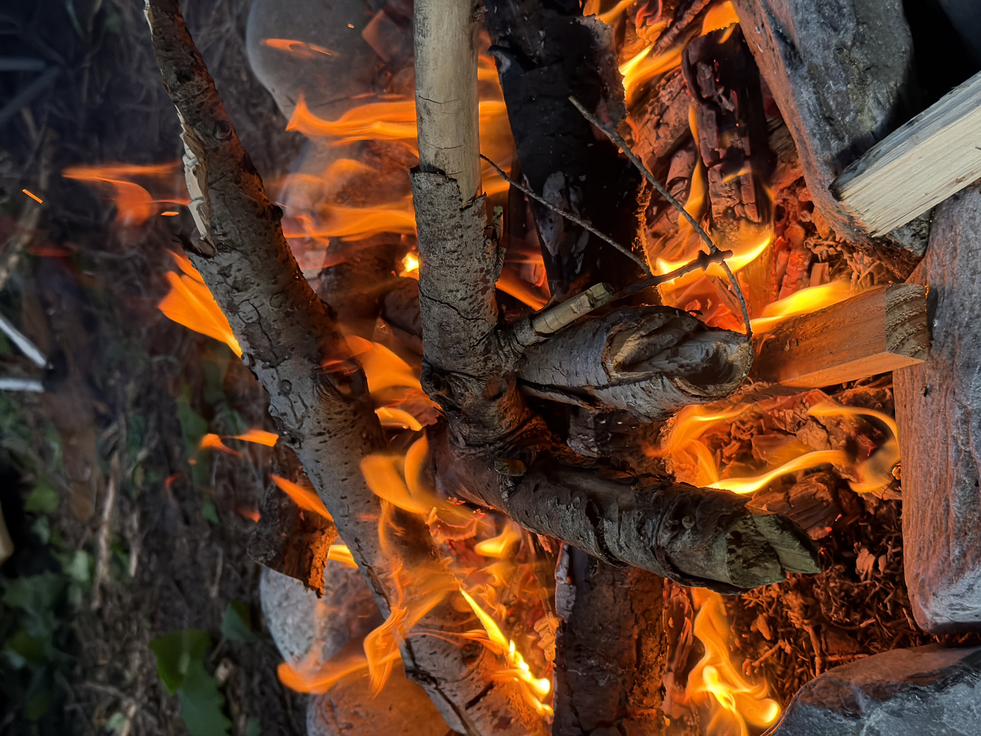 Campfire night and waterfall exploration at Snoqualmie Pass
