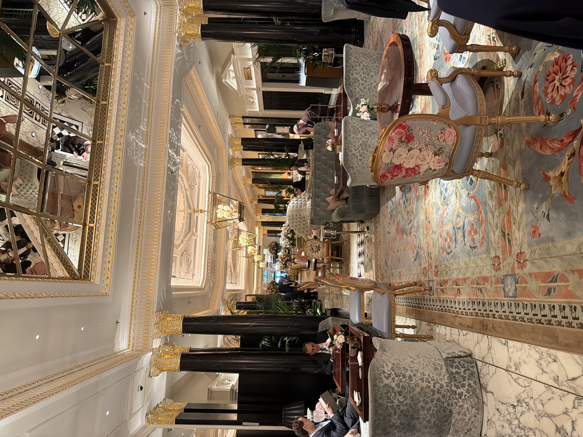 Luxury London establishment interior documented during afternoon visit