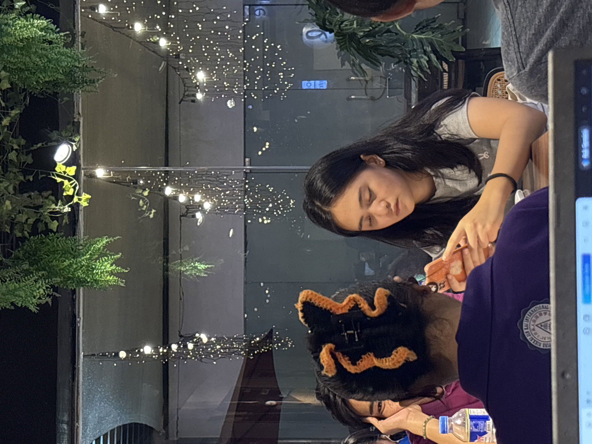 Cafe hangout in Davao City with food, laptops, and selfies