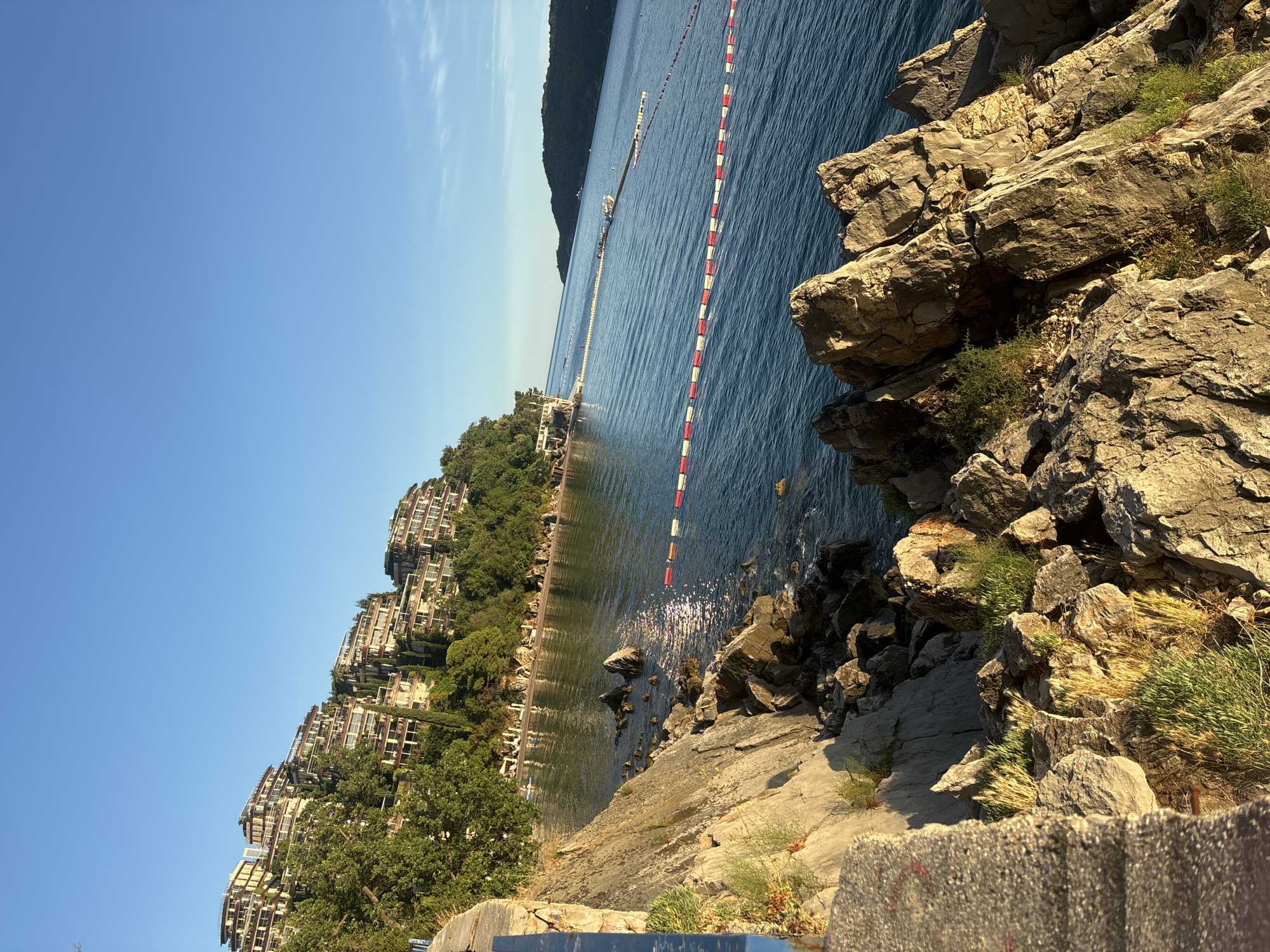 Clear skies captured over Budva coastline Thursday afternoon