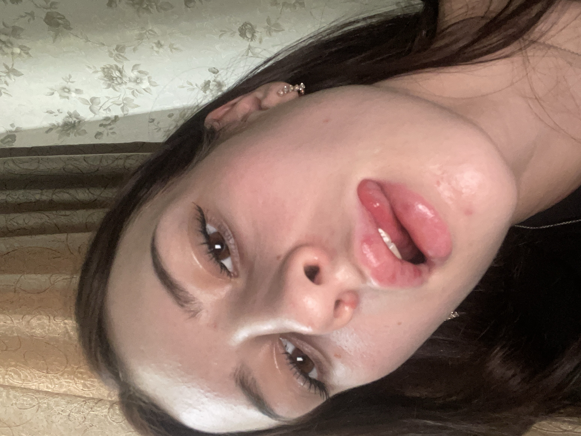 Casual indoor selfie session in Semyonov bedroom