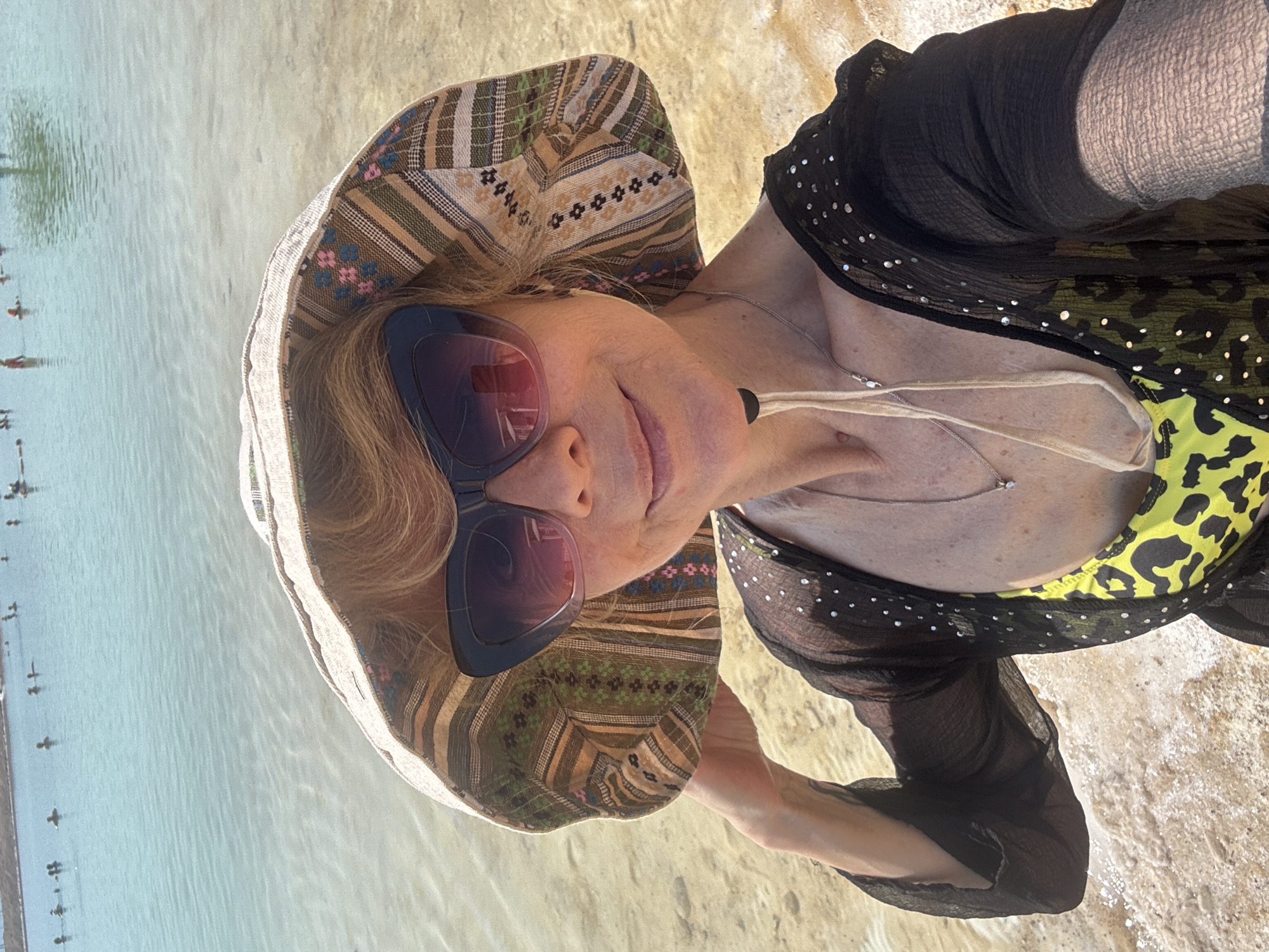 Morning beach activities documented at Dead Sea resort facilities