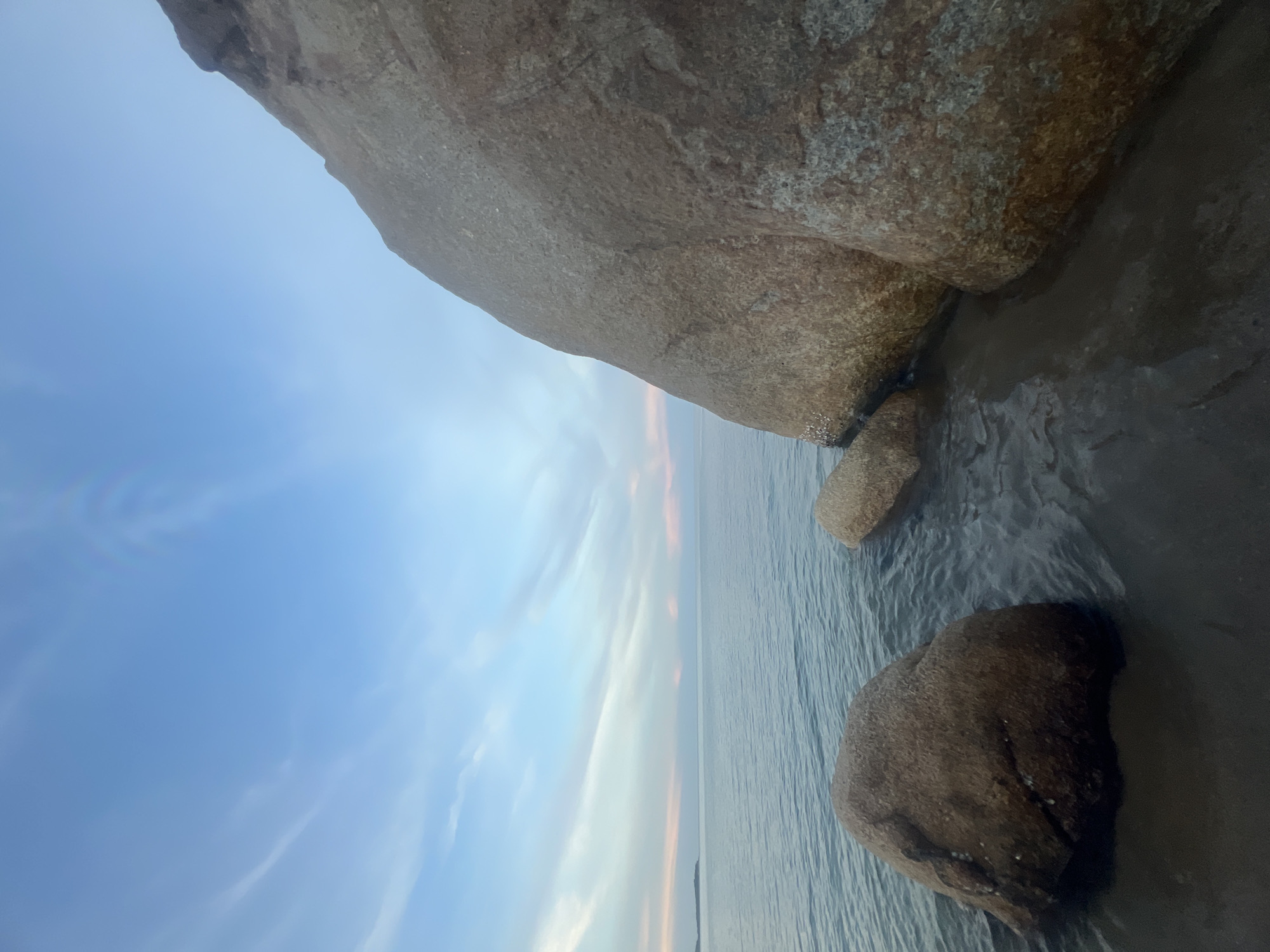 Ko Samui's boulder-strewn beach at golden hour