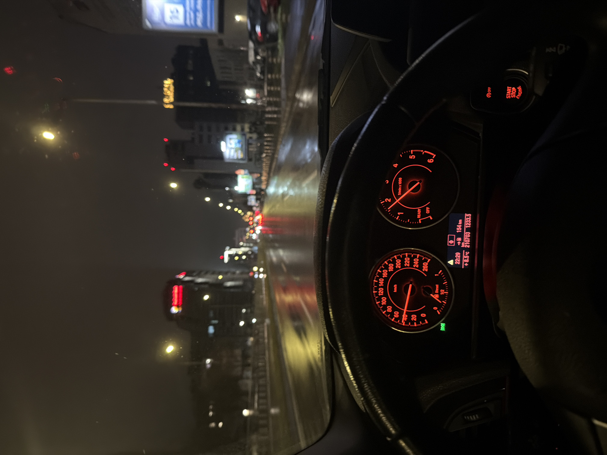 Driver travels 100 km/h through Sofia at night