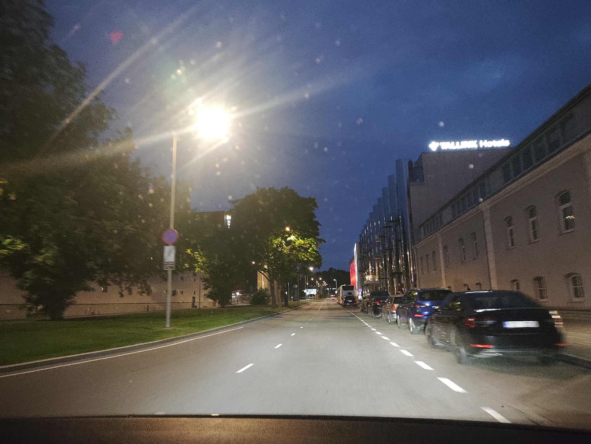 Evening scenes documented across Tallinn streets and waterfront