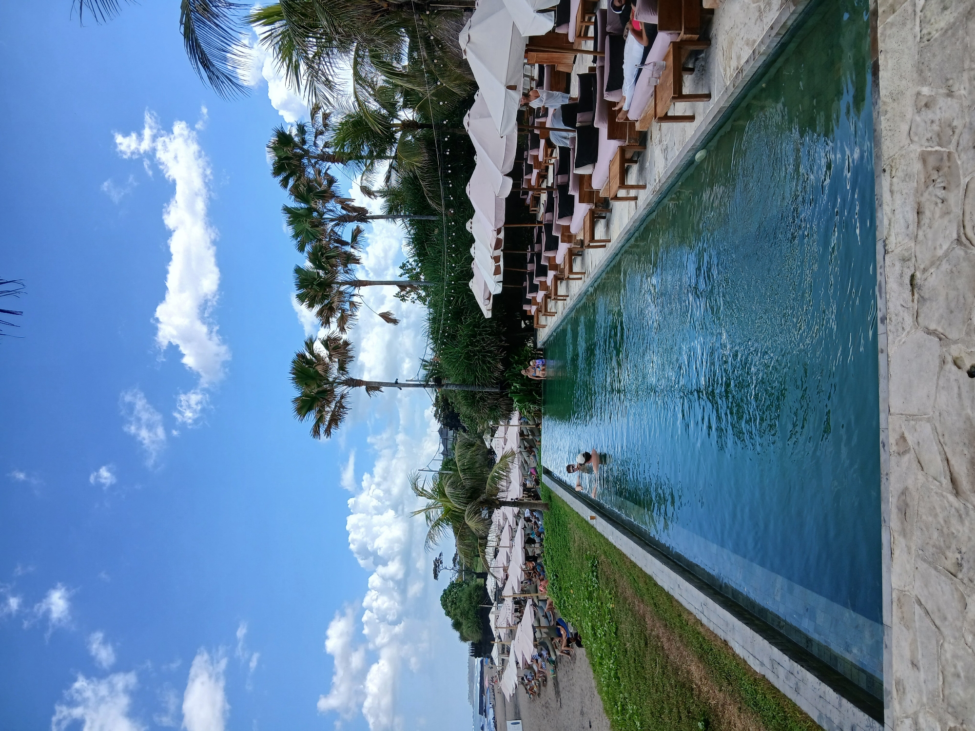 Busy morning at North Kuta's beach and surf scene