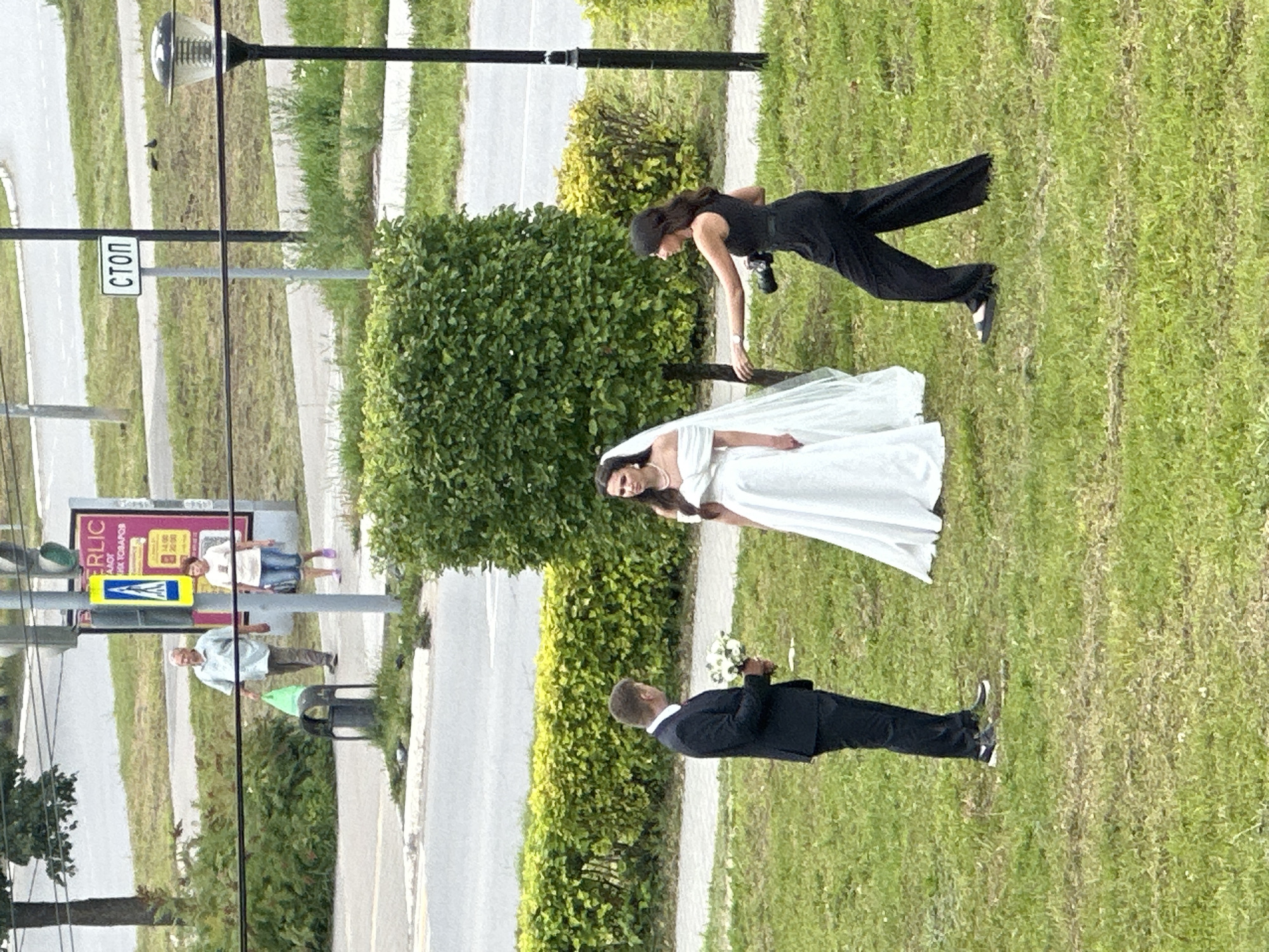 Wedding celebration and street scenes in Chaikovsky, Russia