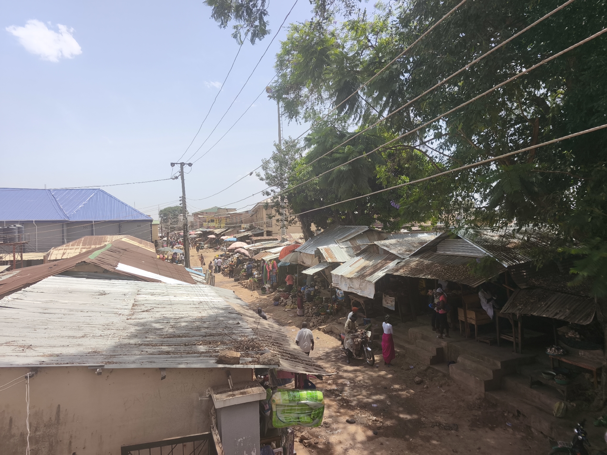Daily life documented at Jos street market, Nigeria
