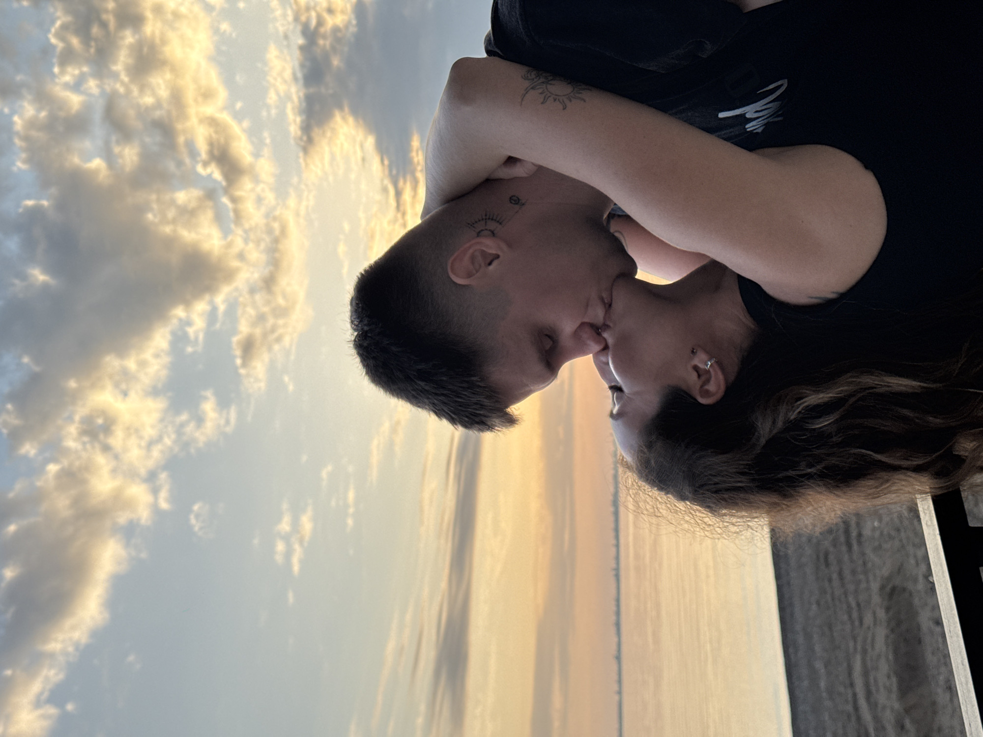 Romantic sunset moment captured by water in Chabkwara, Abkhazia