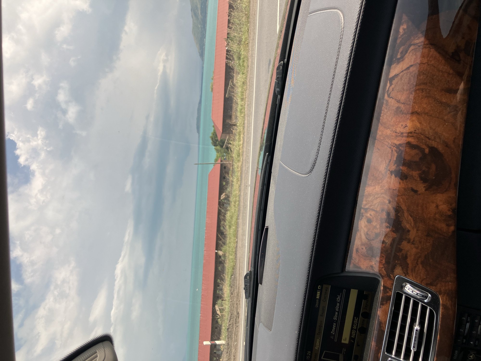Road trip views along Lake Sevan, Armenia