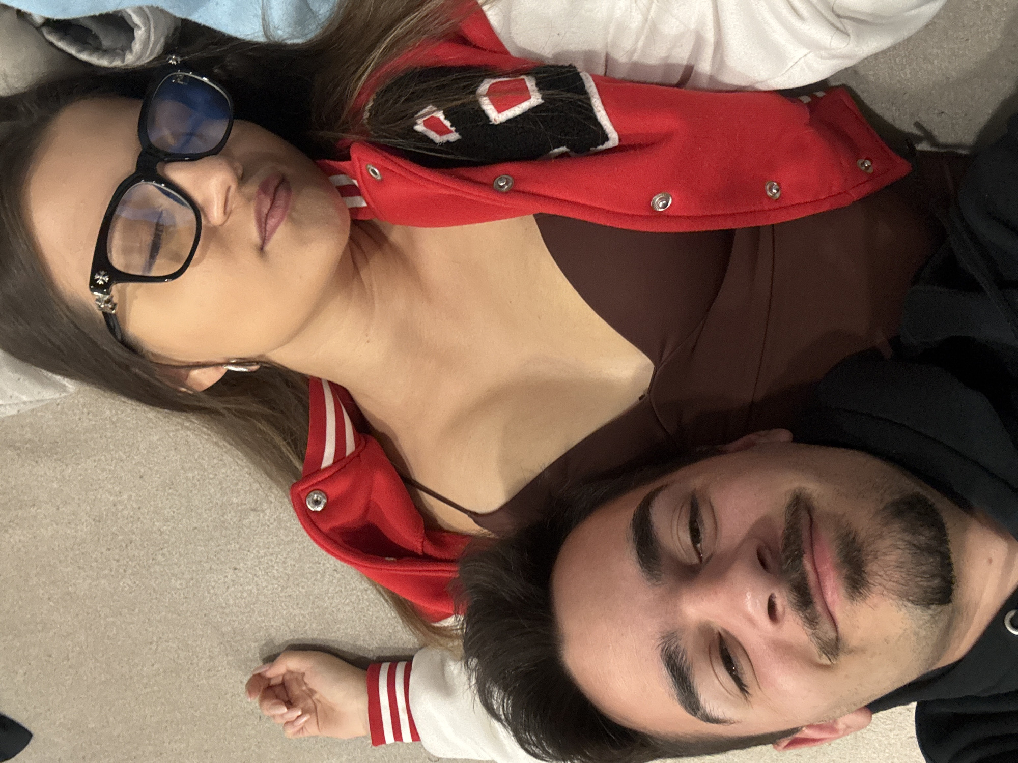 Couple takes intimate selfies indoors in Sofia