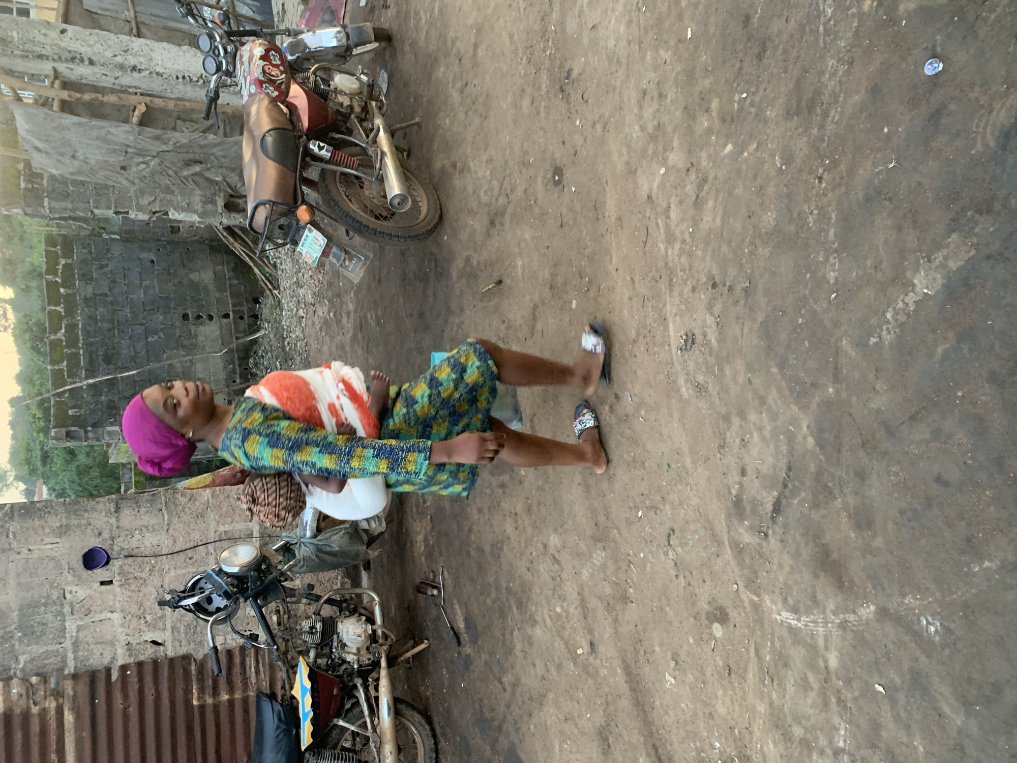 Street life and evening hangouts in Shagamu, Nigeria
