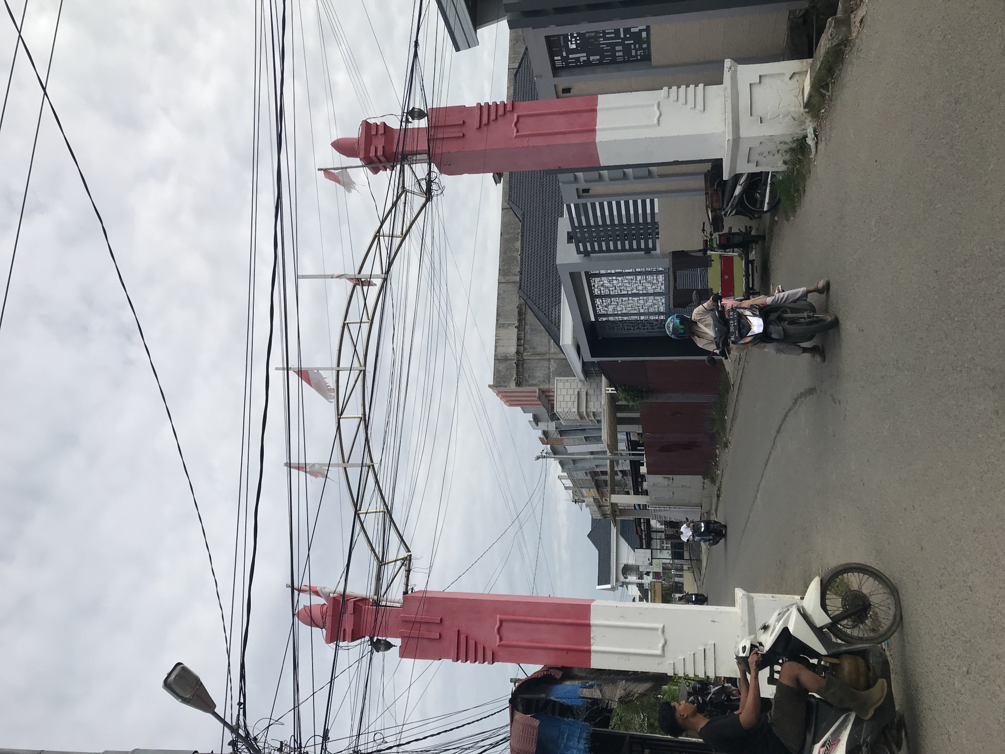 Street scenes captured across Lhokseumawe, Indonesia during morning hours