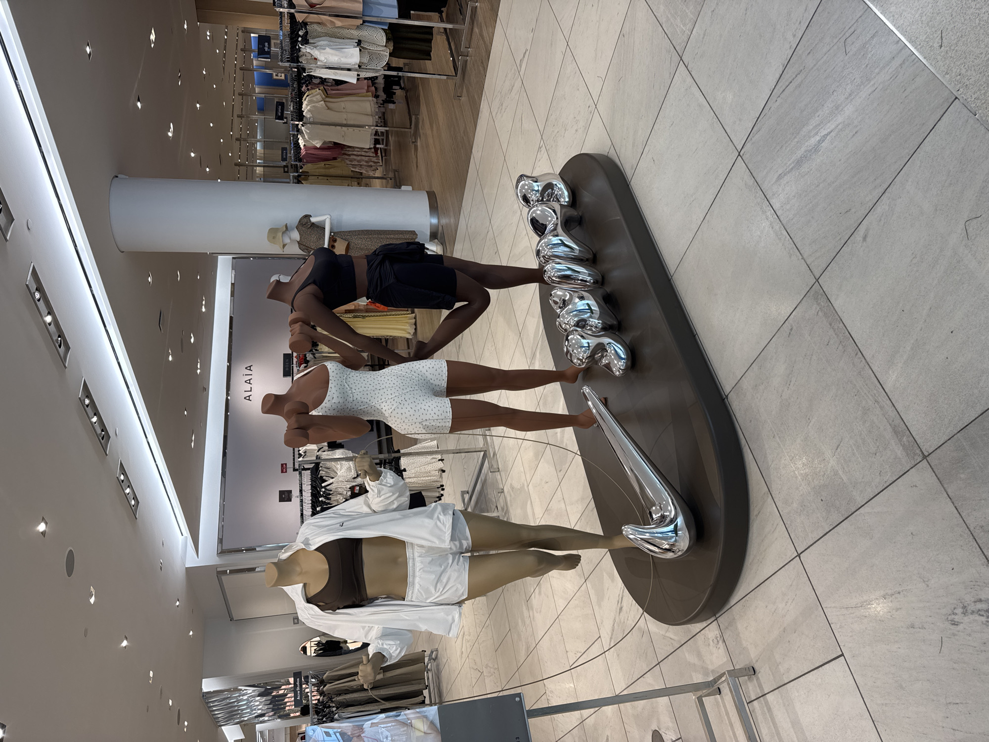 Inside Pacific Centre's luxury retail corridor, downtown Vancouver