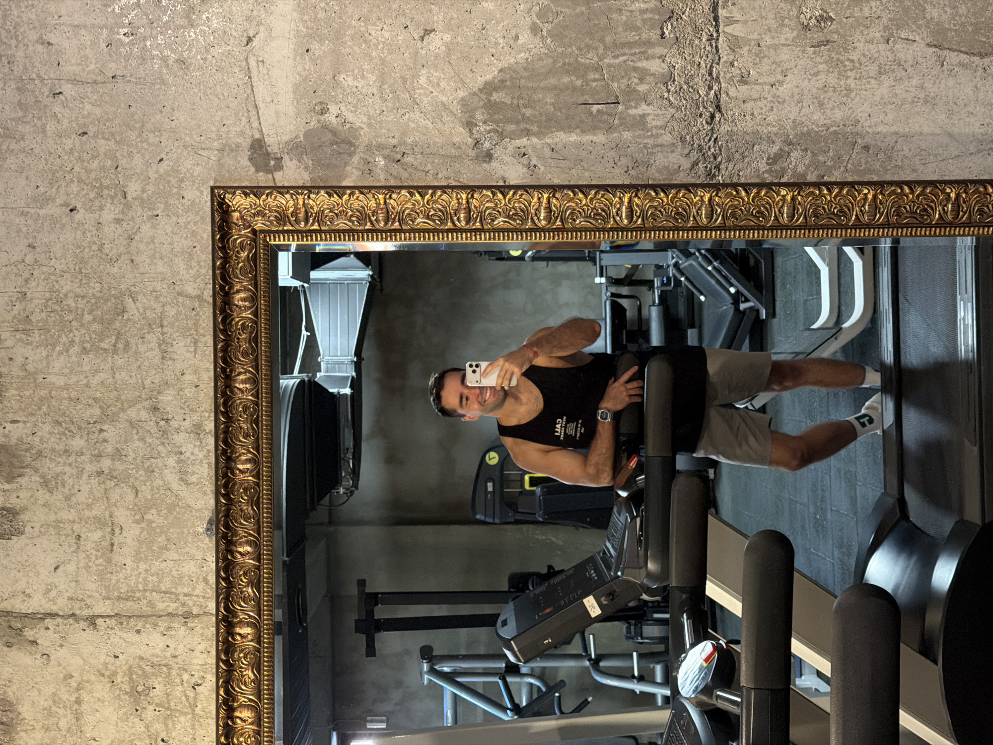 Morning moments captured across Tbilisi: outdoor selfie and gym workout