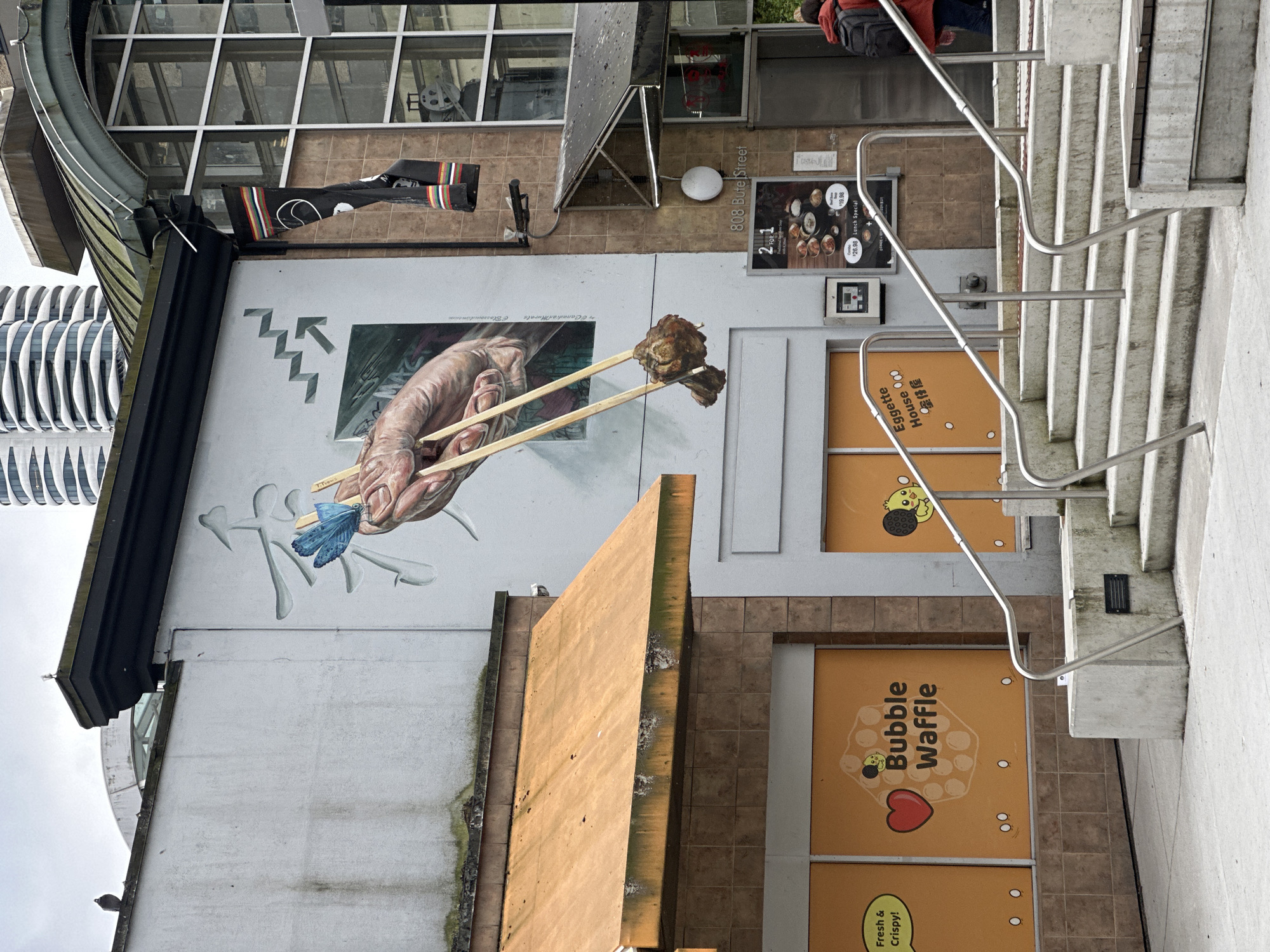 Food establishment mural spotted on Vancouver street