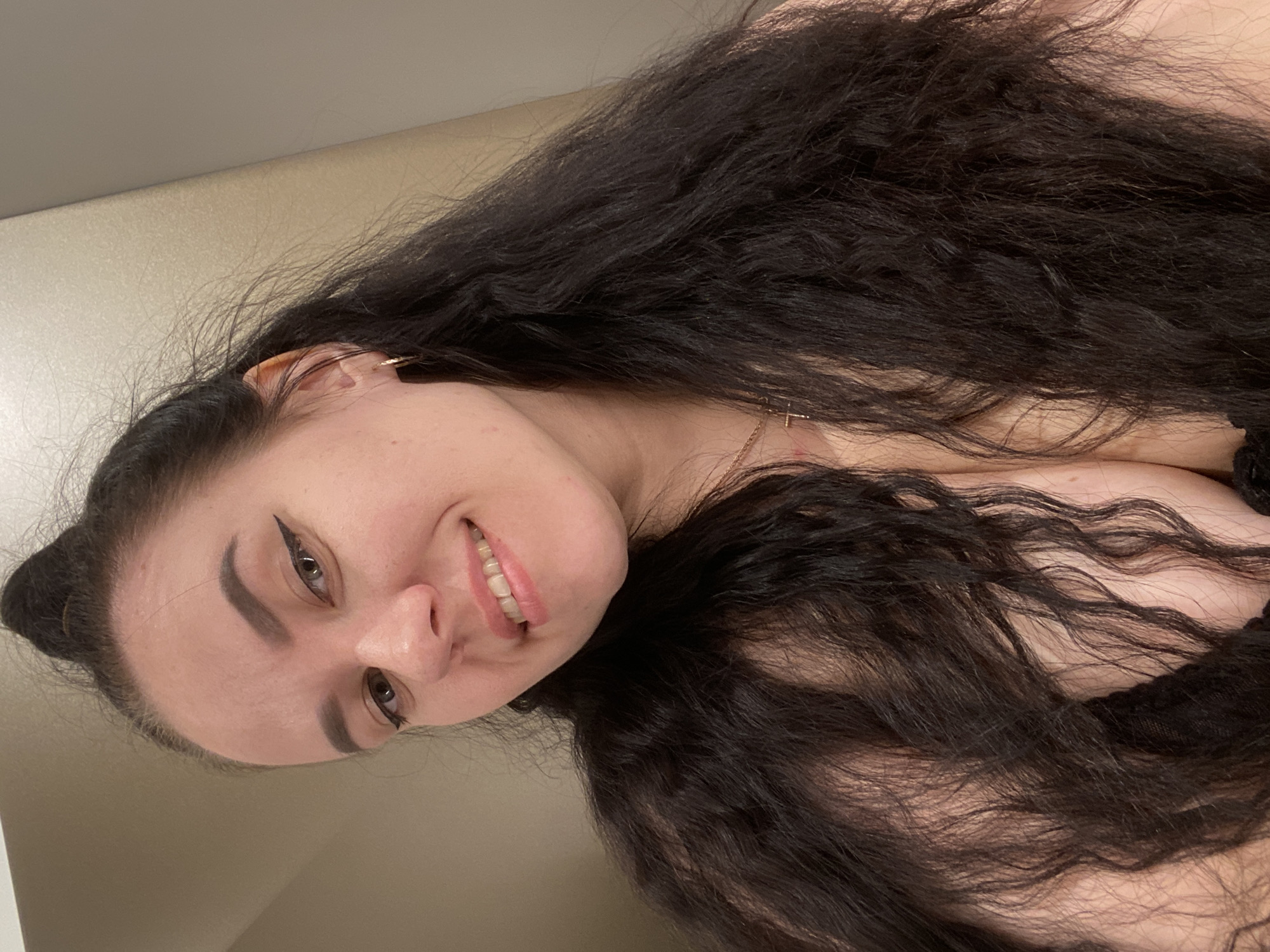 Woman takes selfies in Perm, Russia