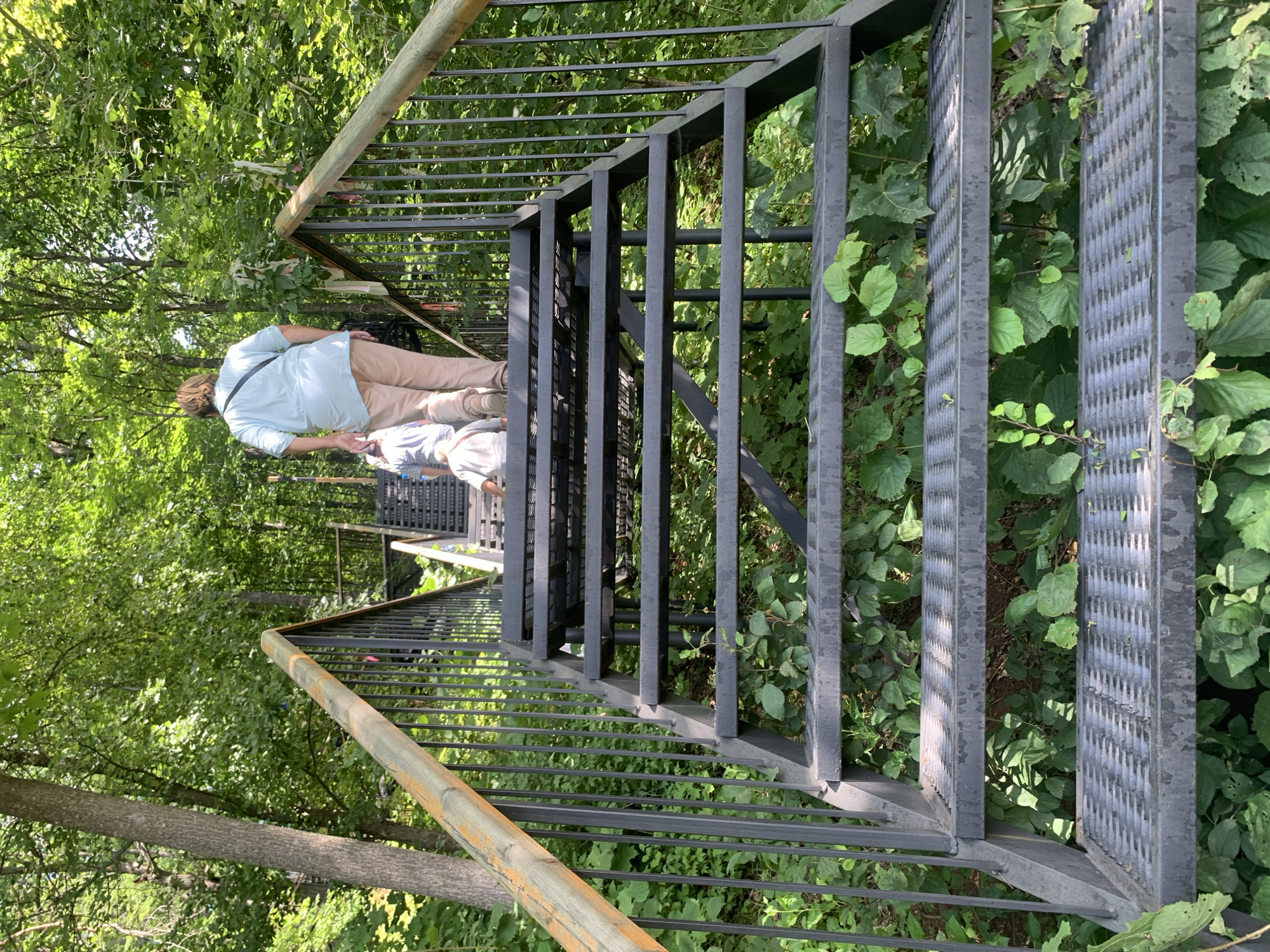 Summer day at a busy public park in Arbuzov-Baran, Russia