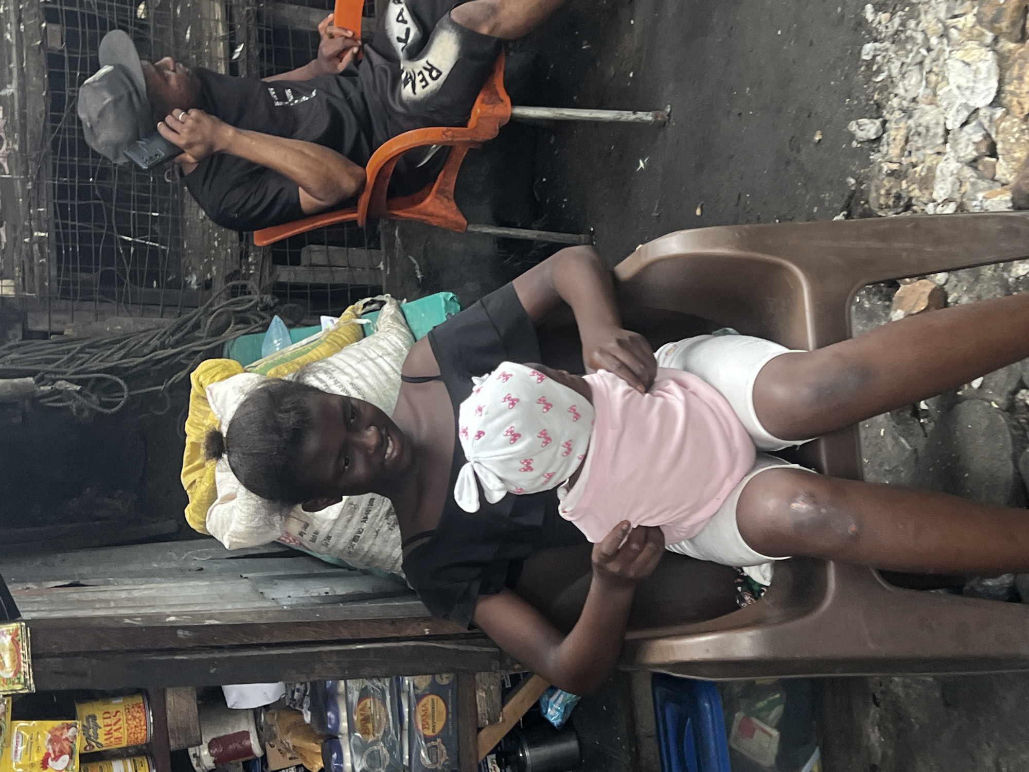 Morning market activity across stalls in Nkpor, Nigeria