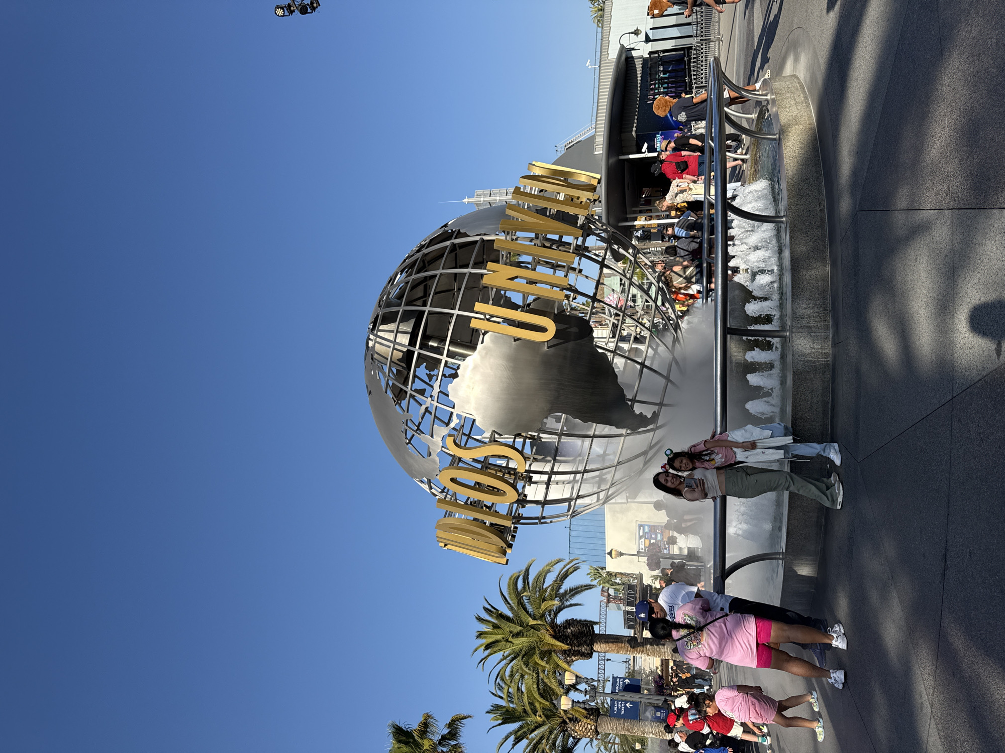 Crowds gather at Universal Studios Los Angeles attractions