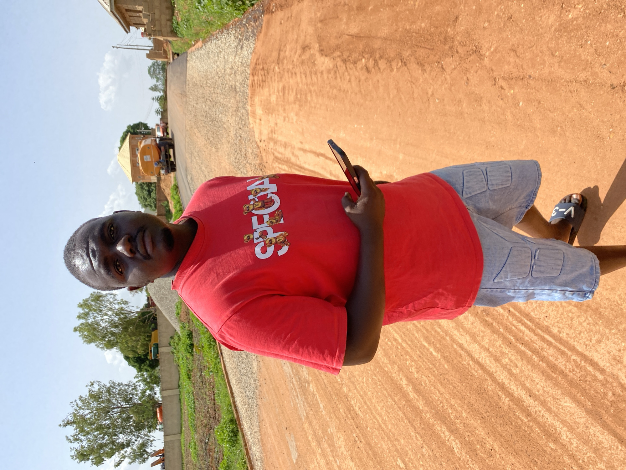 Road construction in progress across Bukuru, Nigeria