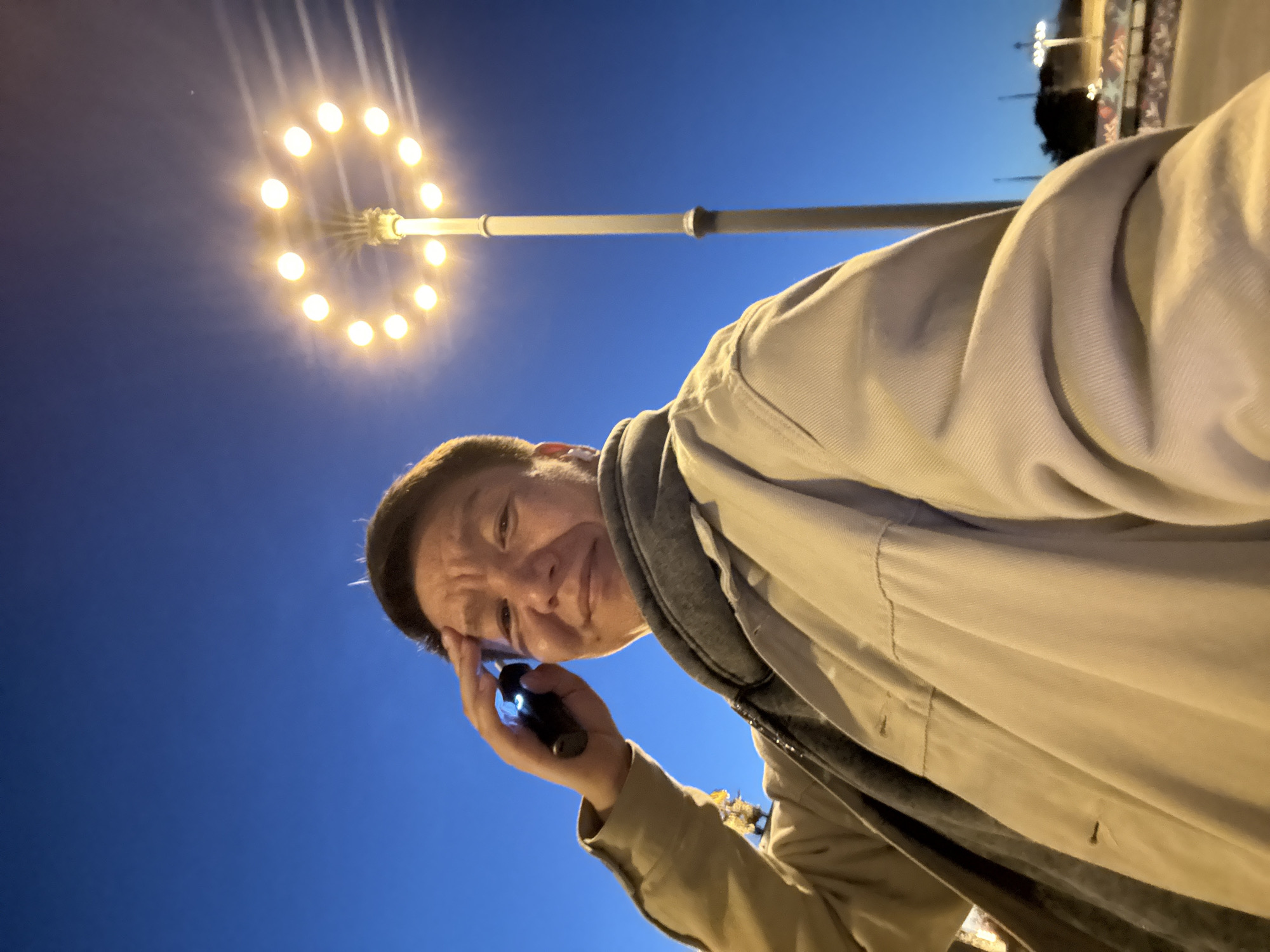 Evening band performance near Moscow's space monument draws witnesses