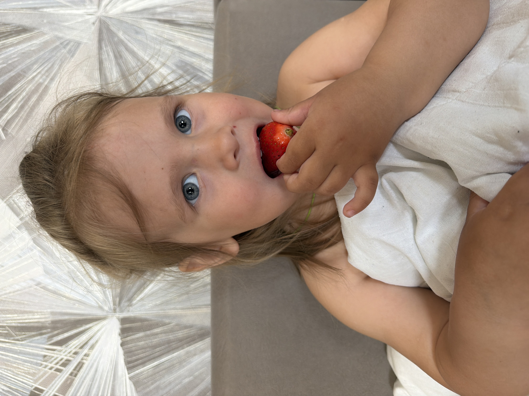 Morning domestic moments with child captured in Chaikovsky, Russia