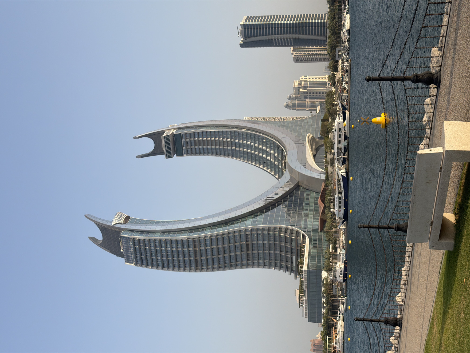 Lusail waterfront explored by car and on foot