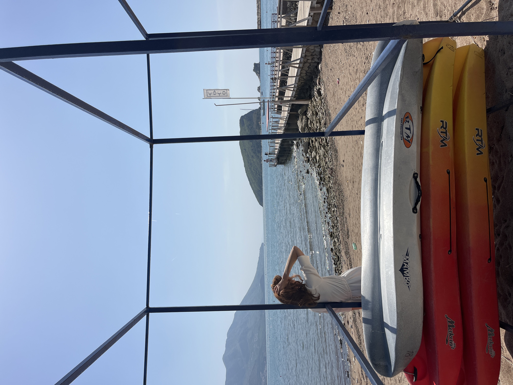Morning beach scenes captured in Budva, Montenegro