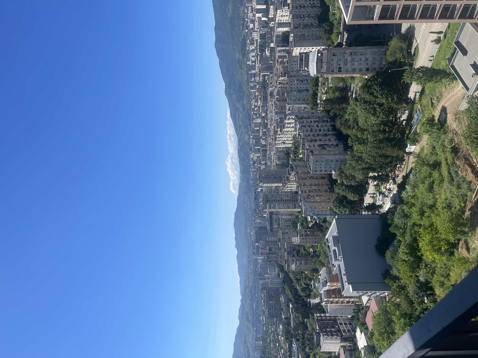 Clear Day Panoramic Views Captured Across Tbilisi Residential Districts