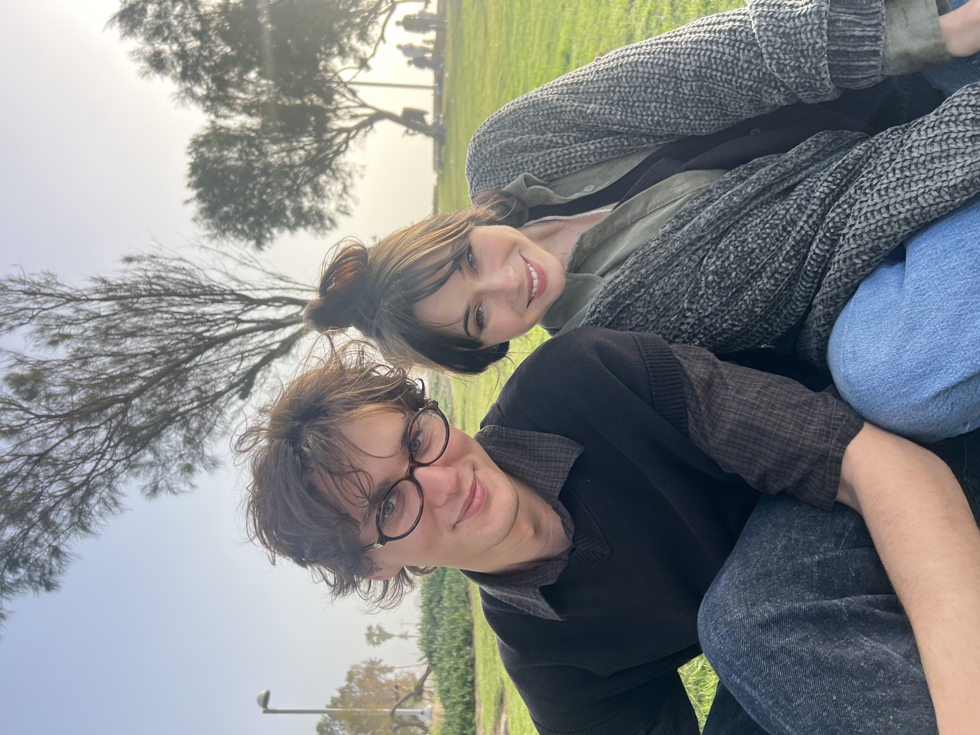 Woman with flower bouquet spotted in Tel Aviv park