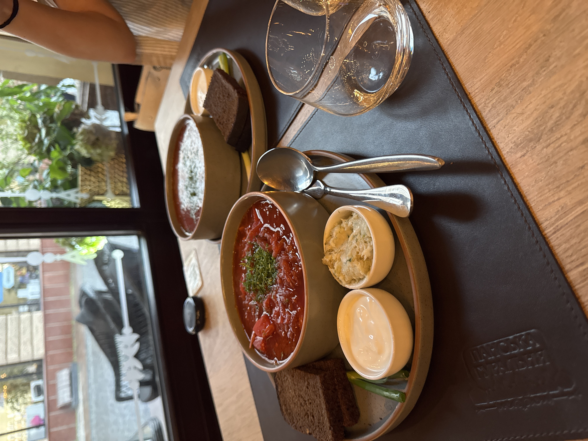 Borscht and brick vaults at a Chernivtsi restaurant