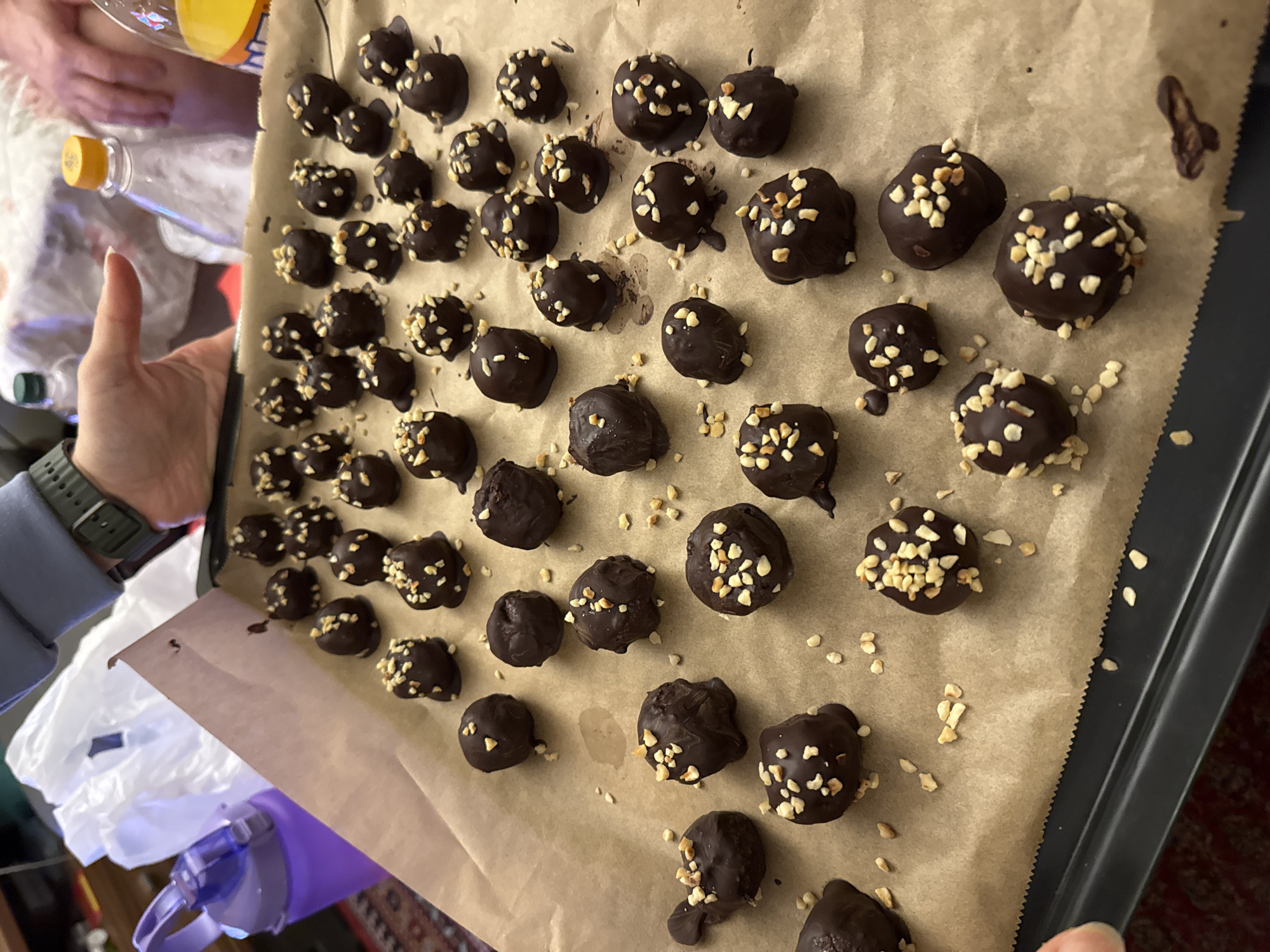 Homemade chocolate treats prepared in Remscheid kitchen