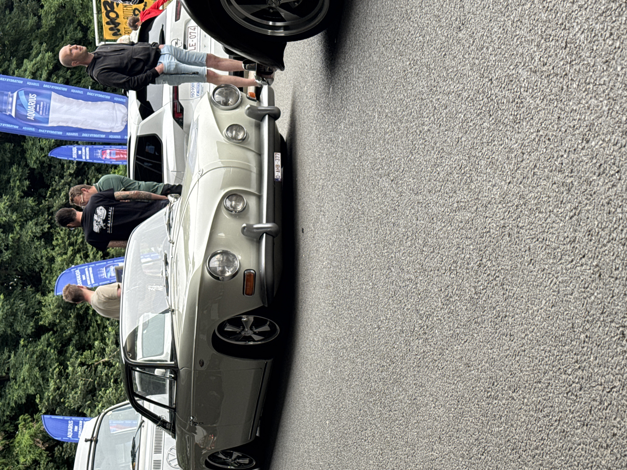 Vintage Volkswagen gathering on the streets of Nivelles