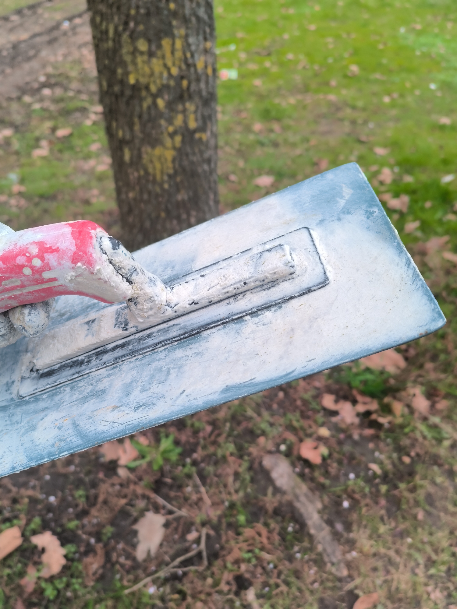 Construction work documented in Essen park area
