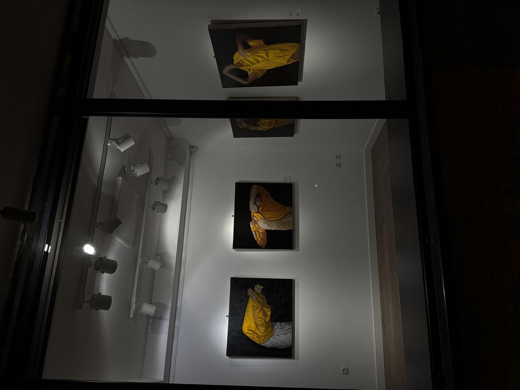 Gallery exhibition space documented in Belgrade, Serbia