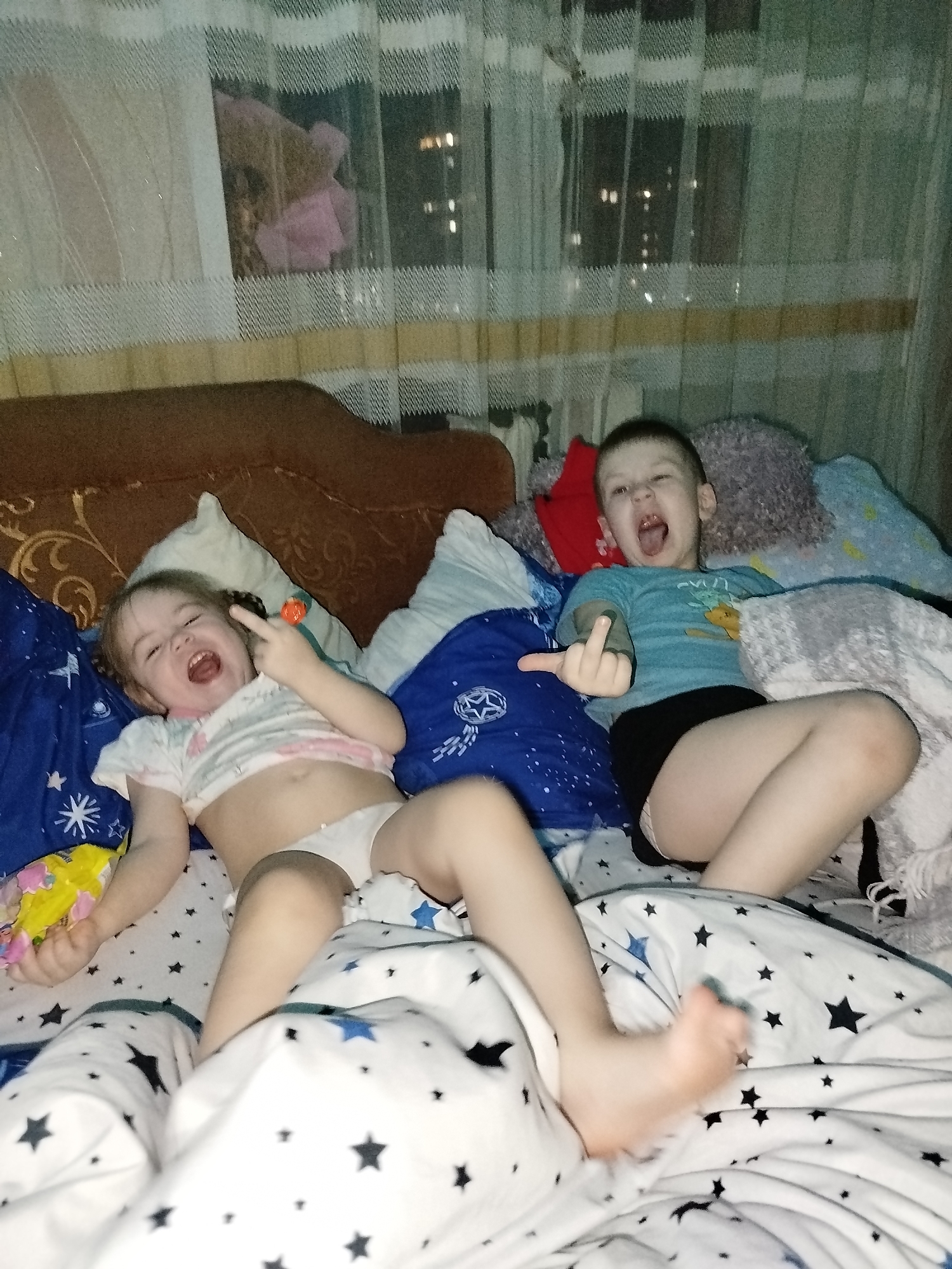 Domestic family moments captured in Chaikovsky apartment
