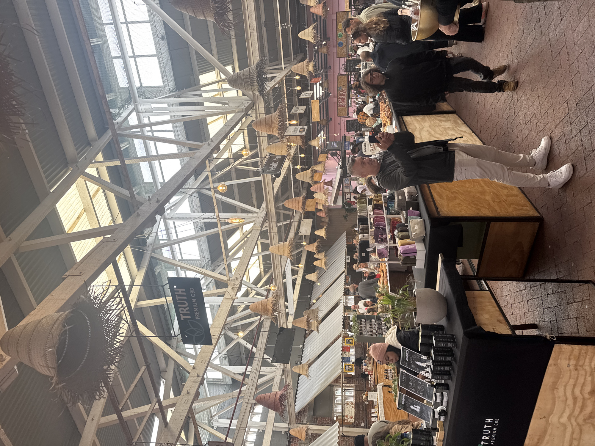 Weekend market activity documented at Cape Town's Old Biscuit Mill