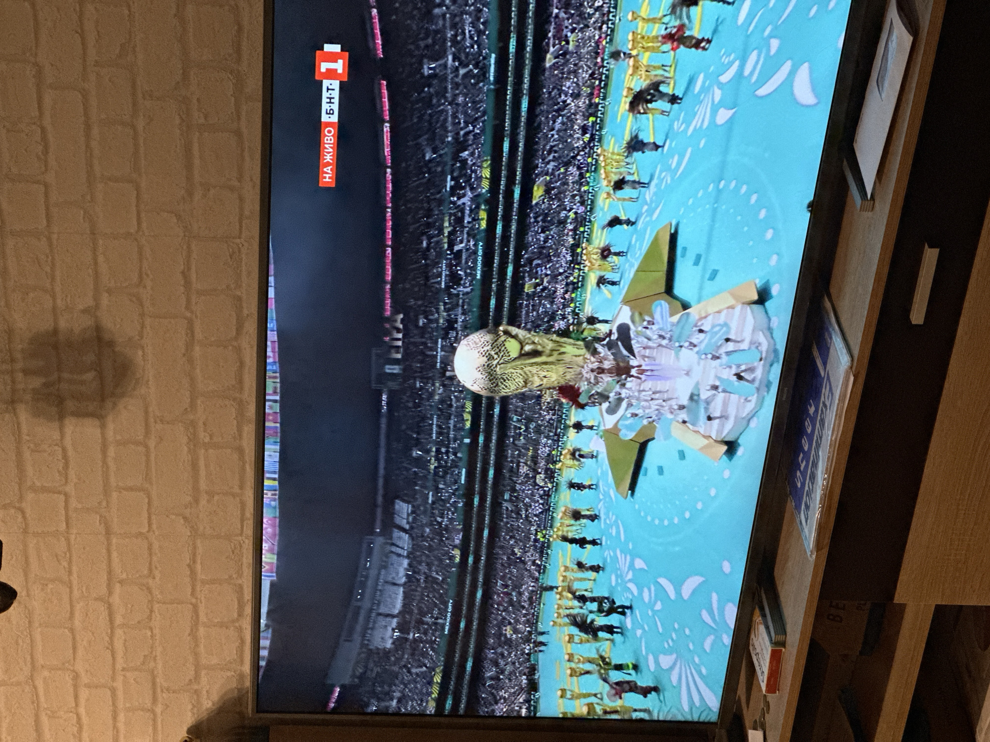 World Cup ceremony captured on television and stadium views