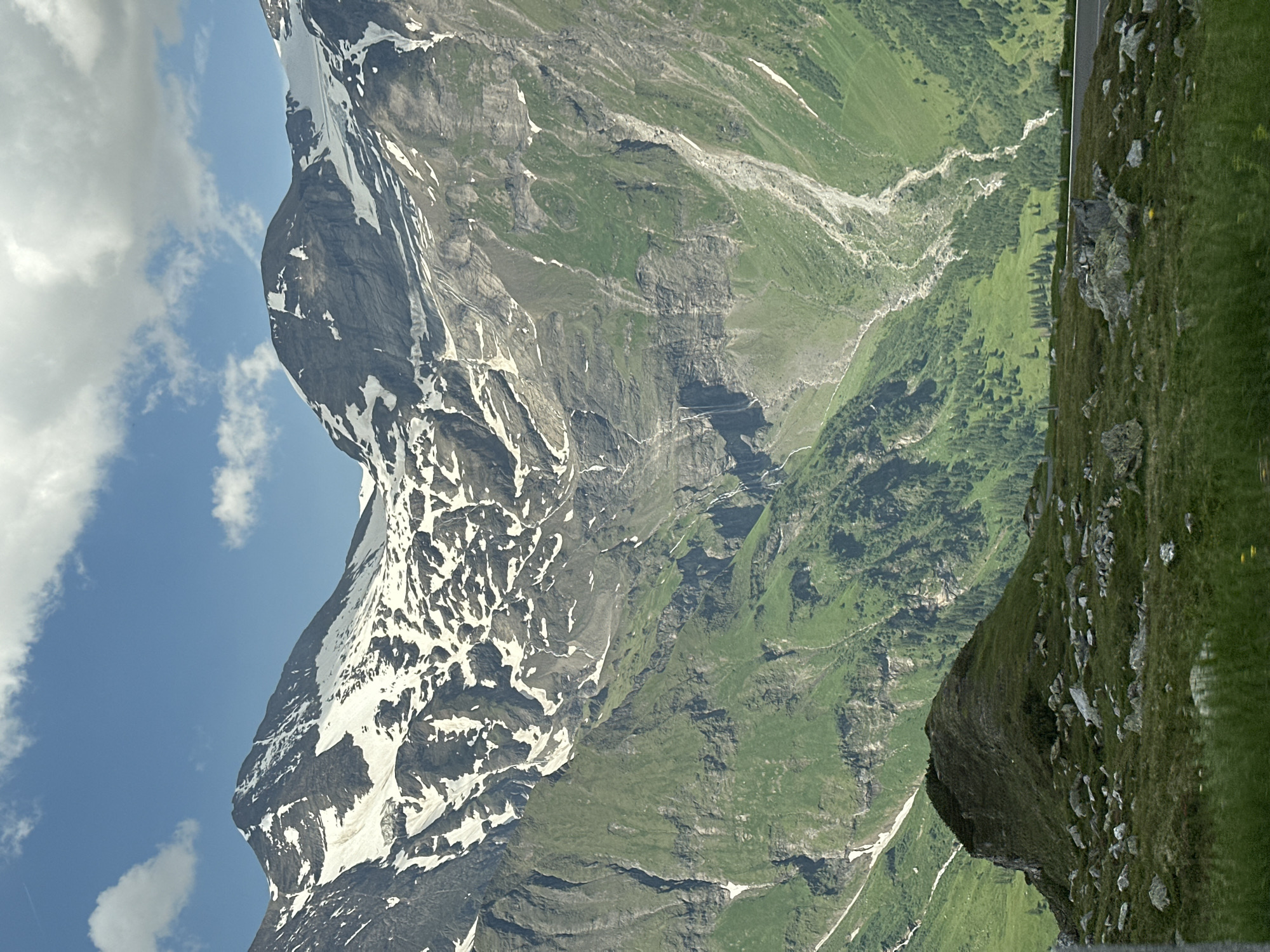 Cycling and sightseeing along the Großglockner on a summer morning