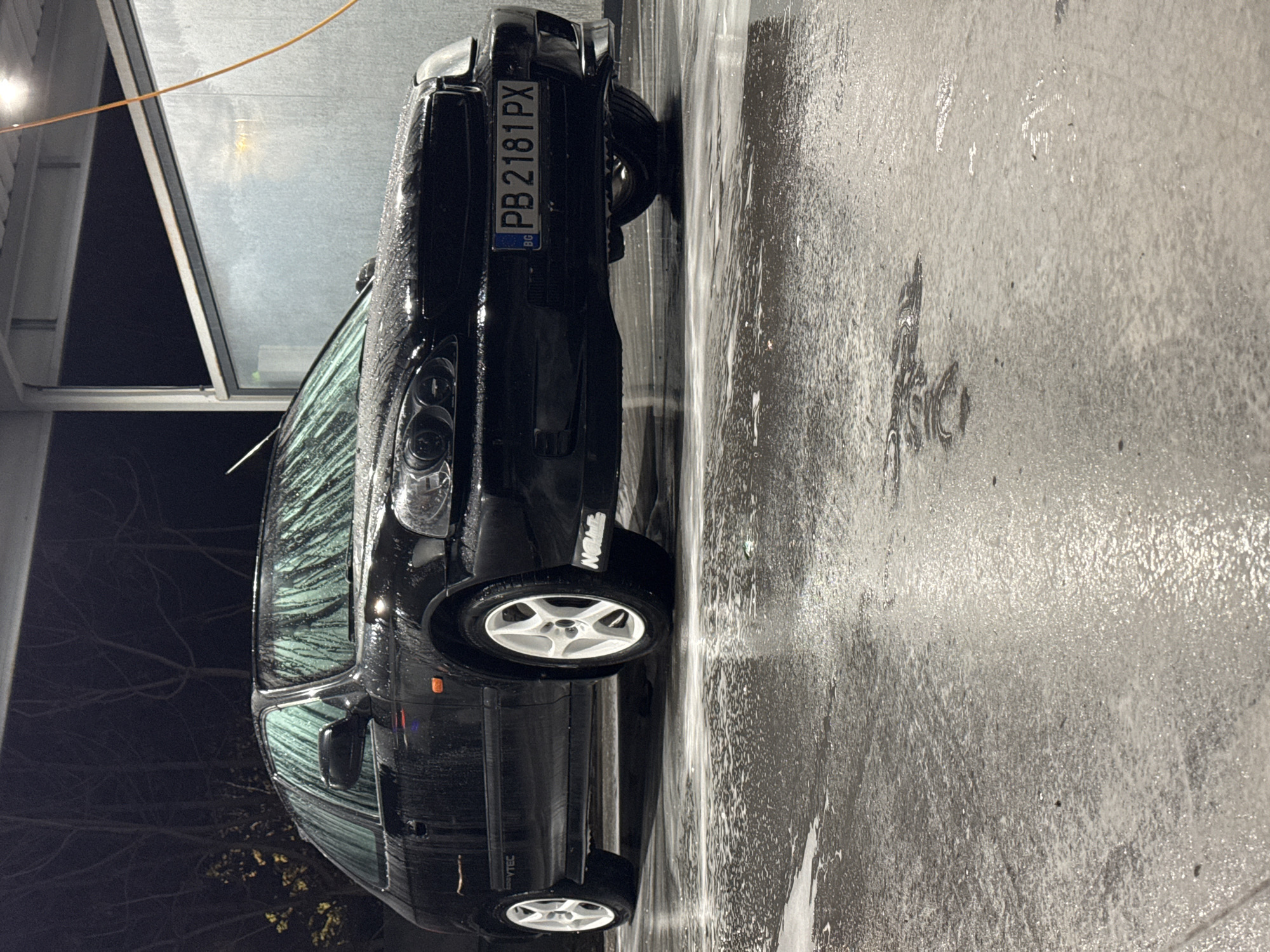 BMW Gets Nighttime Car Wash in Plovdiv Bulgaria