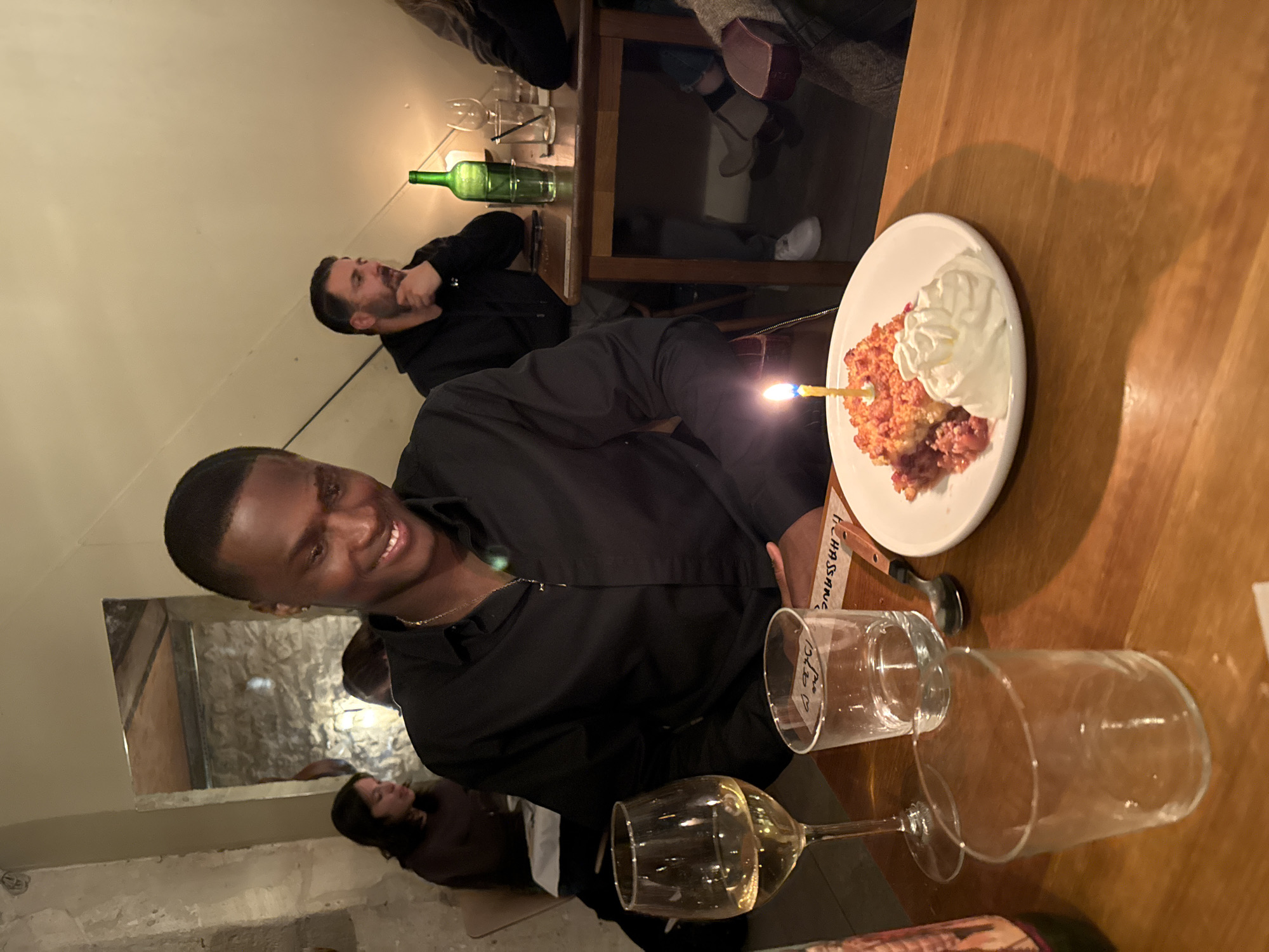 Evening social activities documented across multiple Paris locations