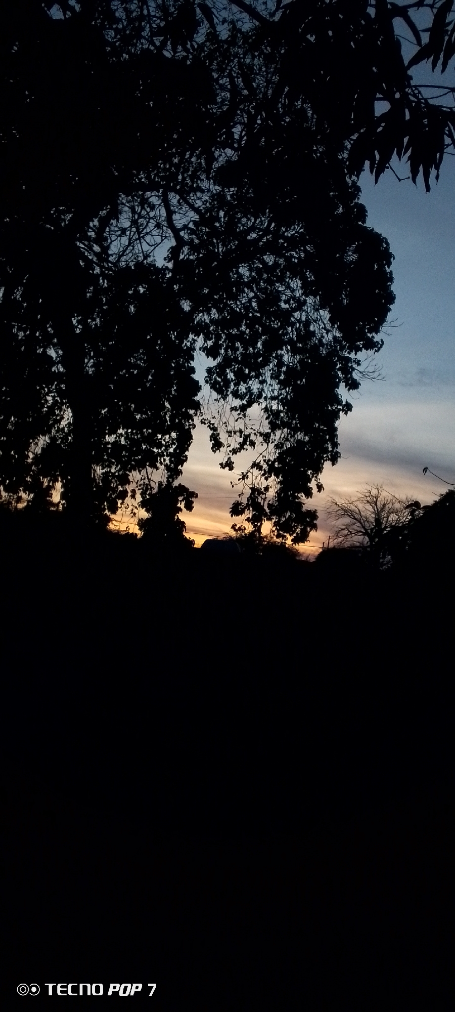 Evening twilight documented in Altagracia Venezuela residential streets