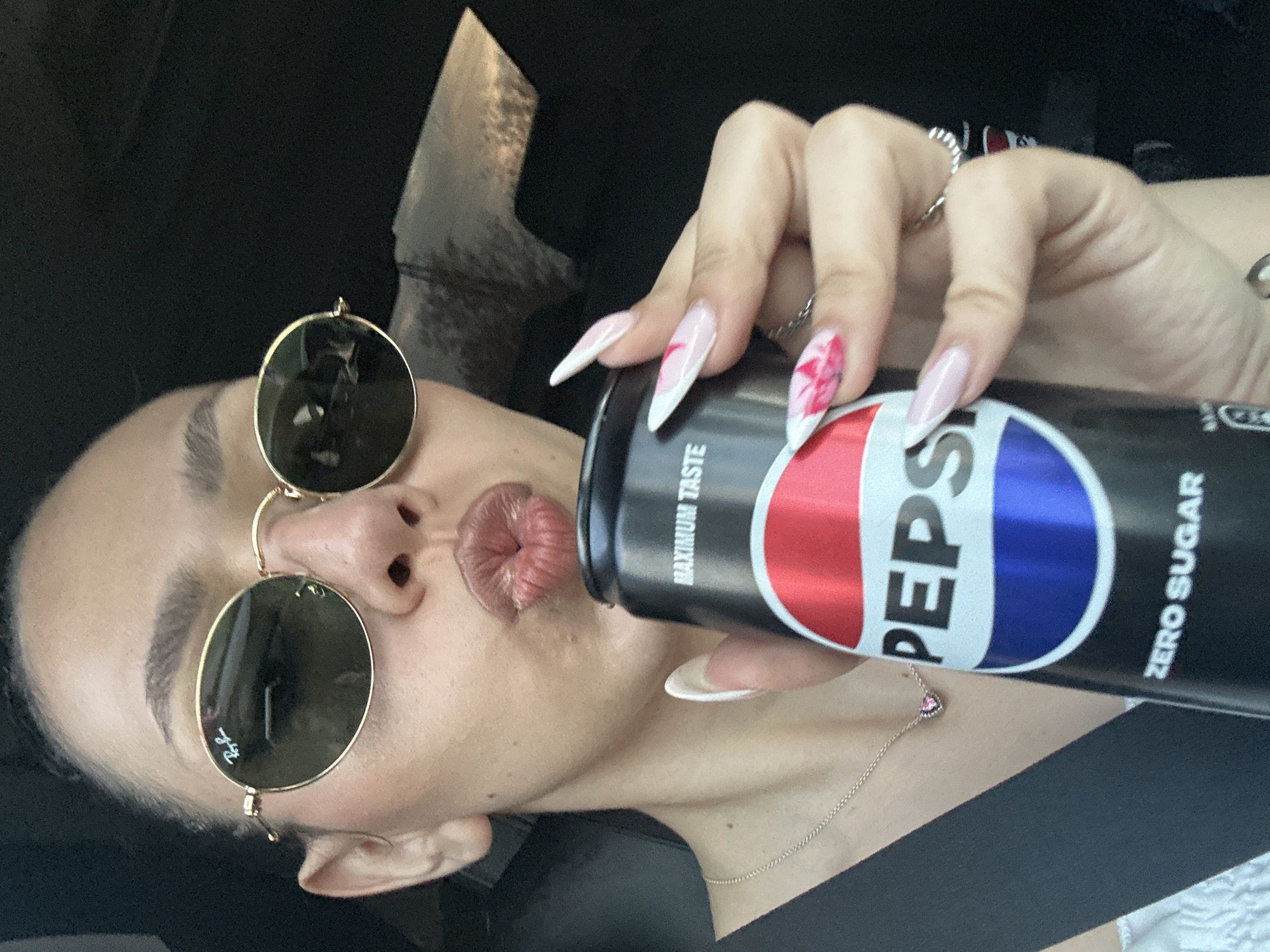 Person enjoys Pepsi Zero in Bulgarian town
